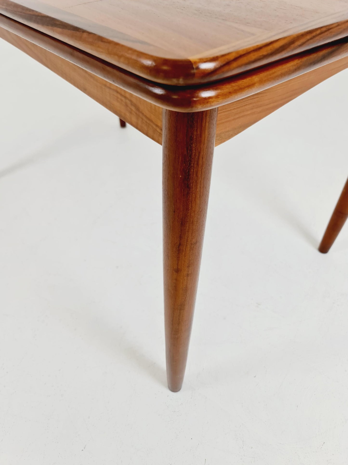 German teak & walnut dining table by Lübke, 1960s