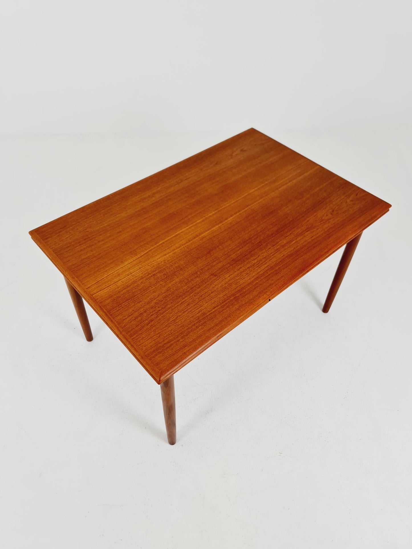 Danish Dining table rectangular teak table with two extension leaves By N&R Möbler ,Denmark 1960s