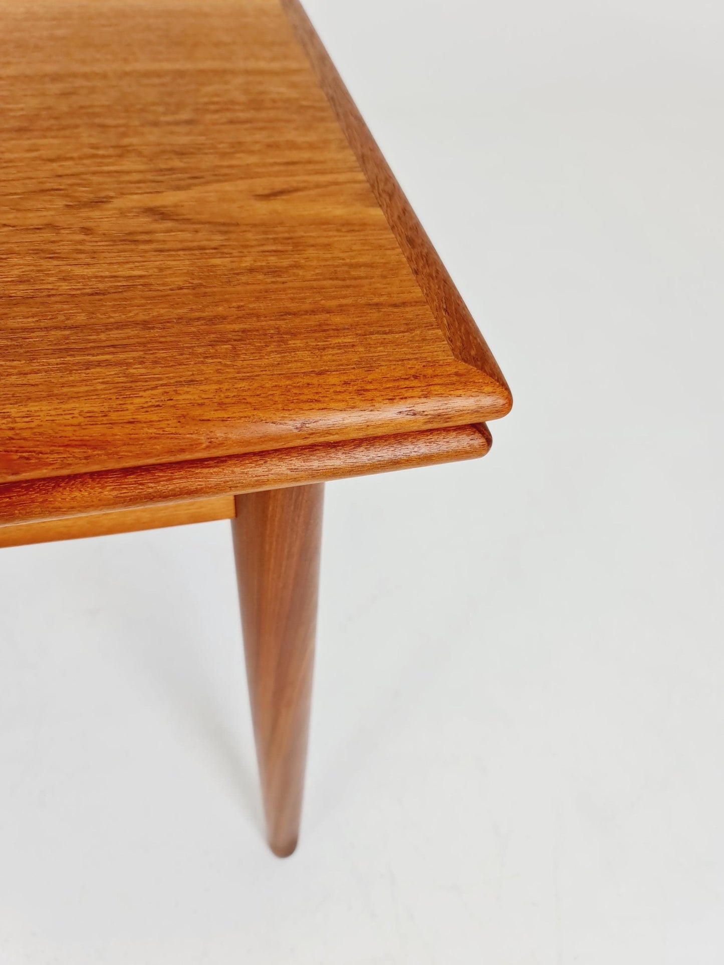Danish Dining table rectangular teak table with two extension leaves By N&R Möbler ,Denmark 1960s