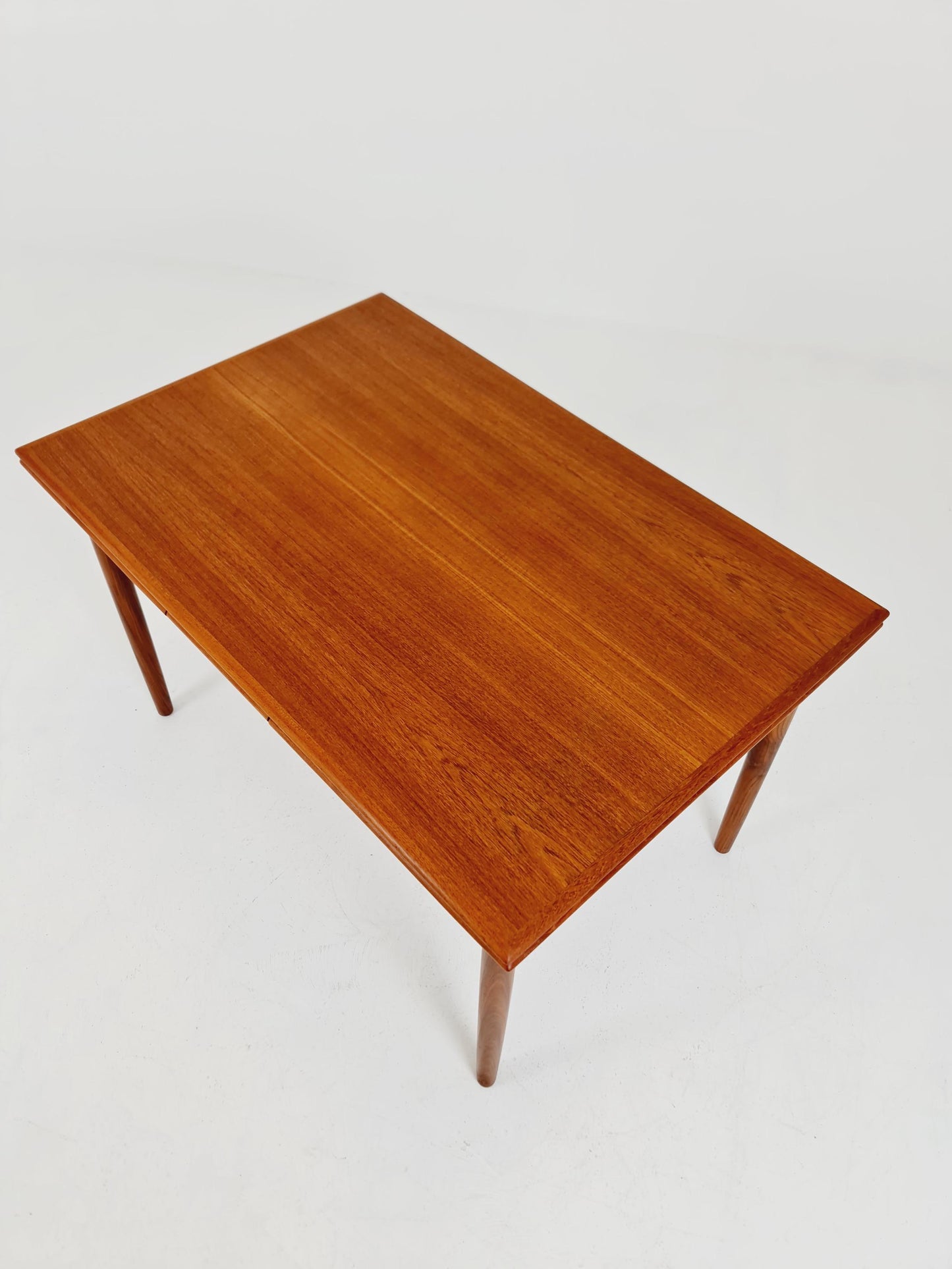 Danish Dining table rectangular teak table with two extension leaves By N&R Möbler ,Denmark 1960s