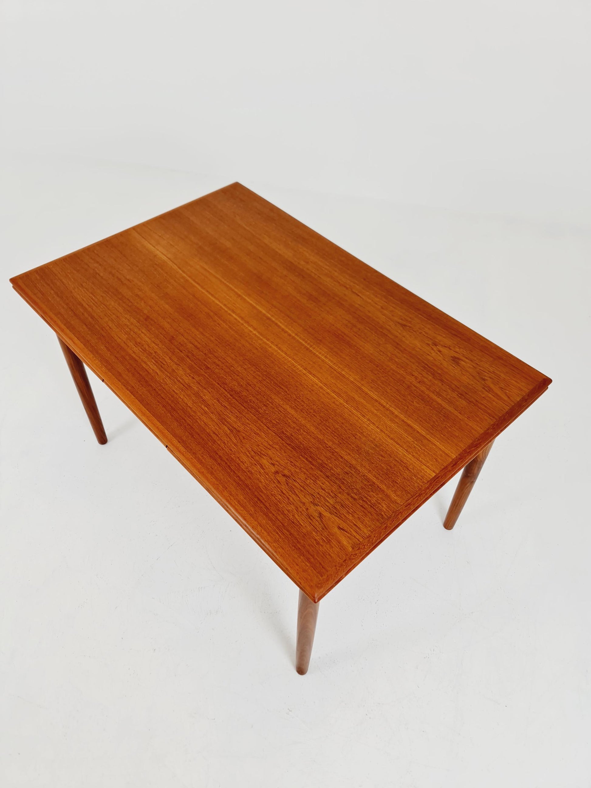 Danish Dining table rectangular teak table with two extension leaves By N&R Möbler ,Denmark 1960s