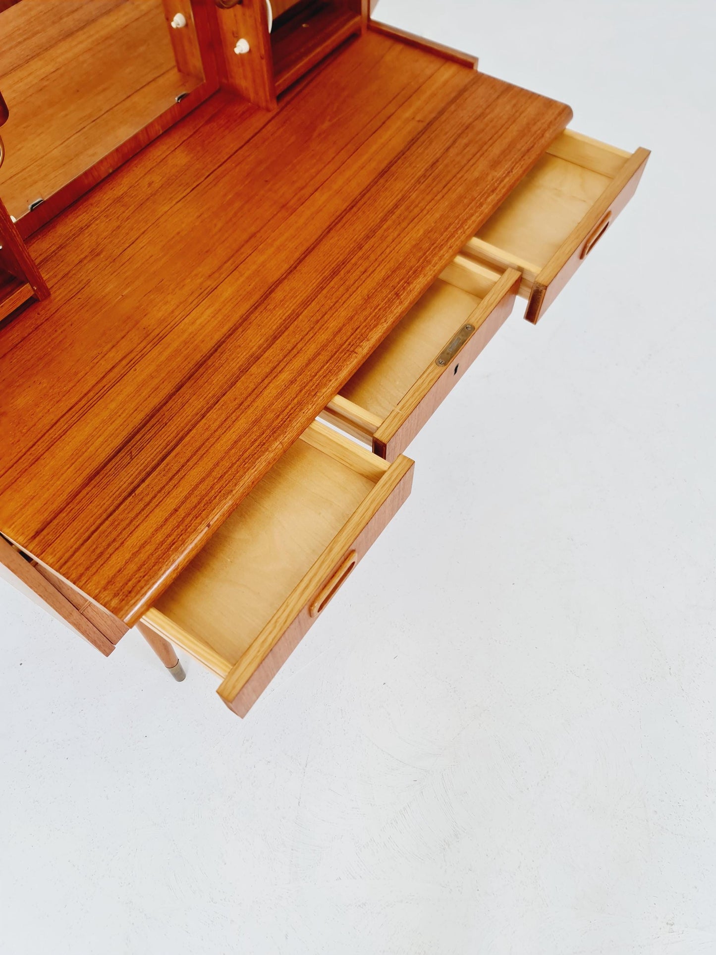 Mid Century Modern Danish Teak vanity table/ make up table by Svante Skogh, 1960s
