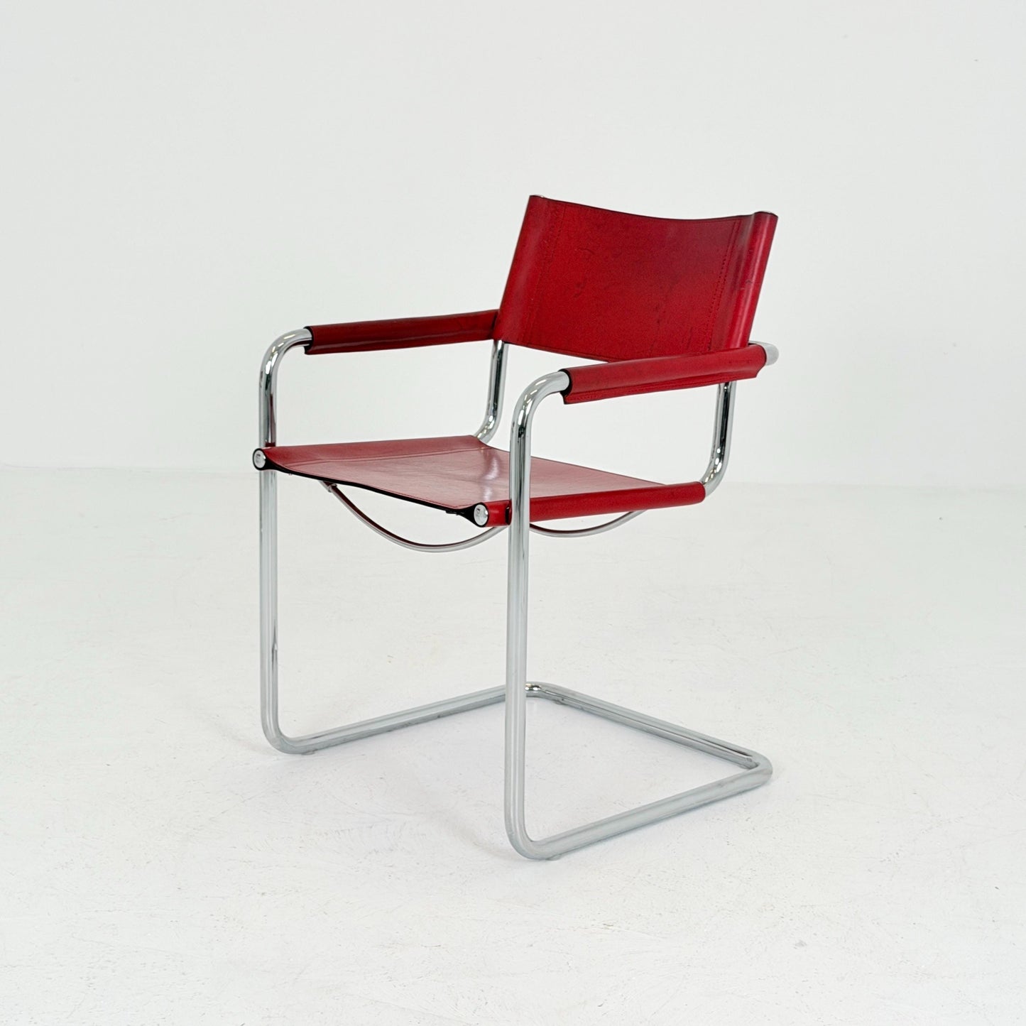 Set of 6 Mid century Bauhaus Matteo Grassi MG5 Cantilever Armchairs by Mart Stam, Italy, 1980s – Model B34