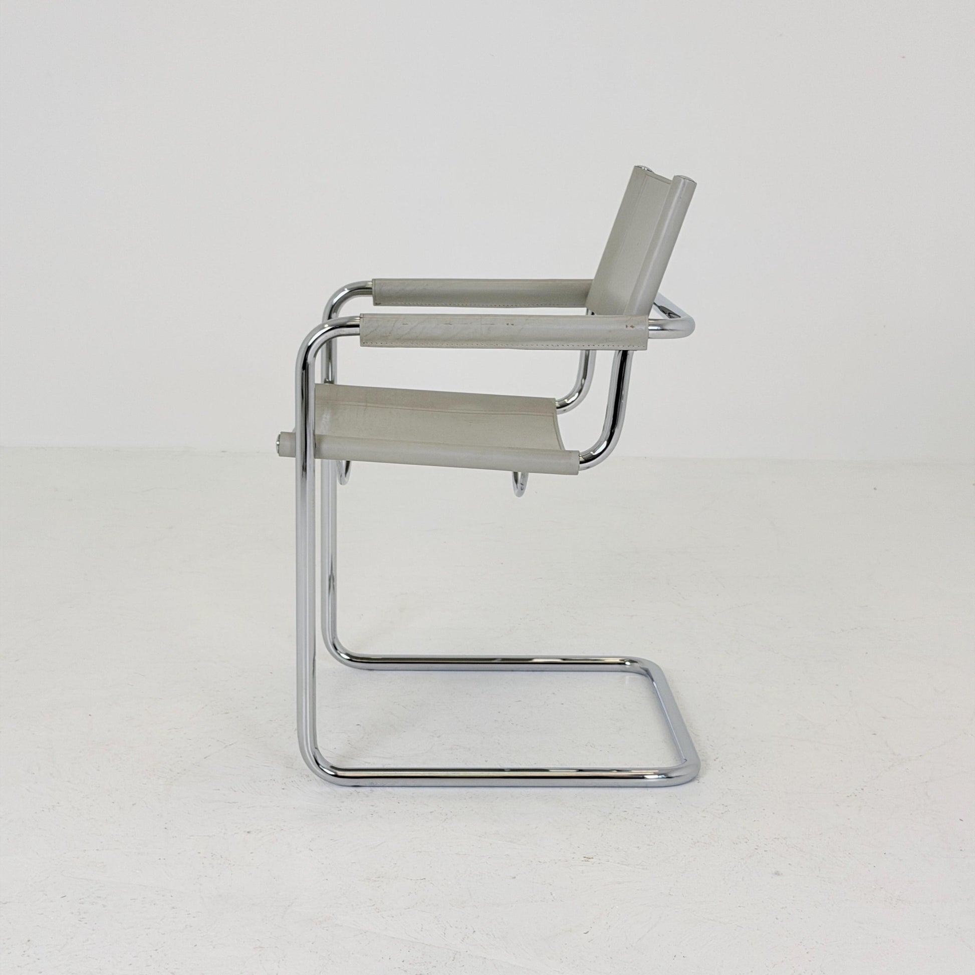 Set of 6 Mid century Bauhaus Matteo Grassi MG5 Cantilever Armchairs by Mart Stam, Italy, 1980s – Model B34