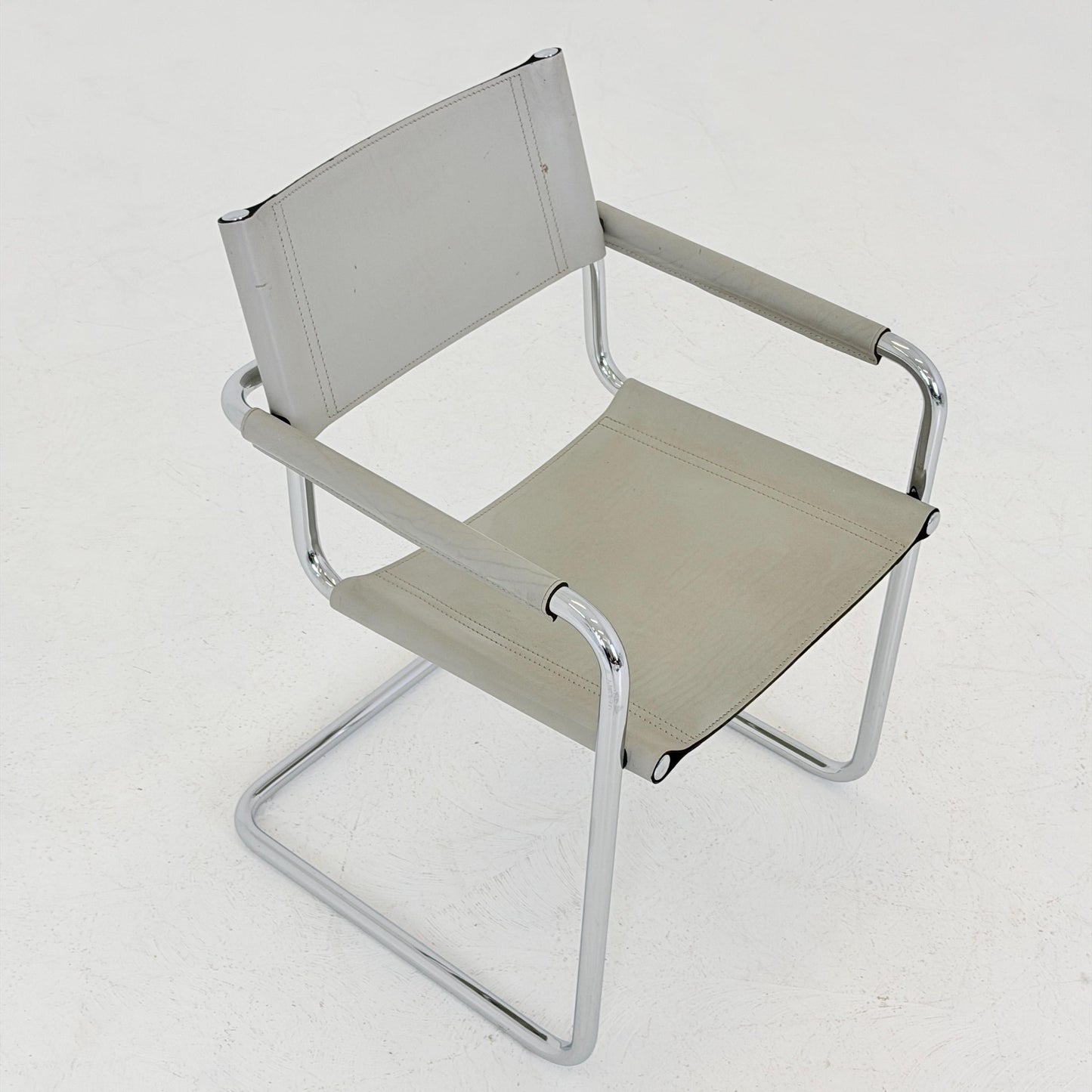 Set of 6 Mid century Bauhaus Matteo Grassi MG5 Cantilever Armchairs by Mart Stam, Italy, 1980s – Model B34