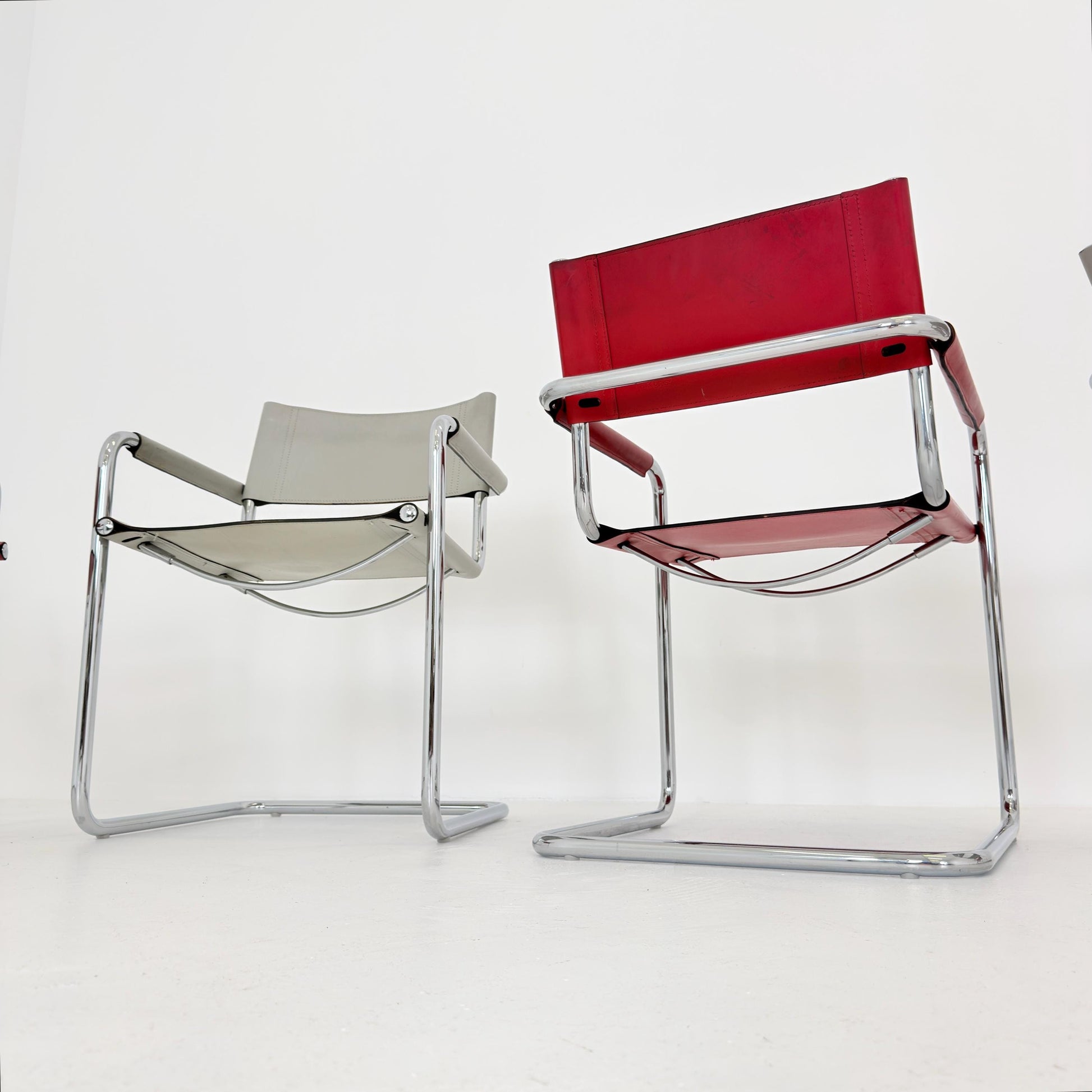 Set of 6 Mid century Bauhaus Matteo Grassi MG5 Cantilever Armchairs by Mart Stam, Italy, 1980s – Model B34