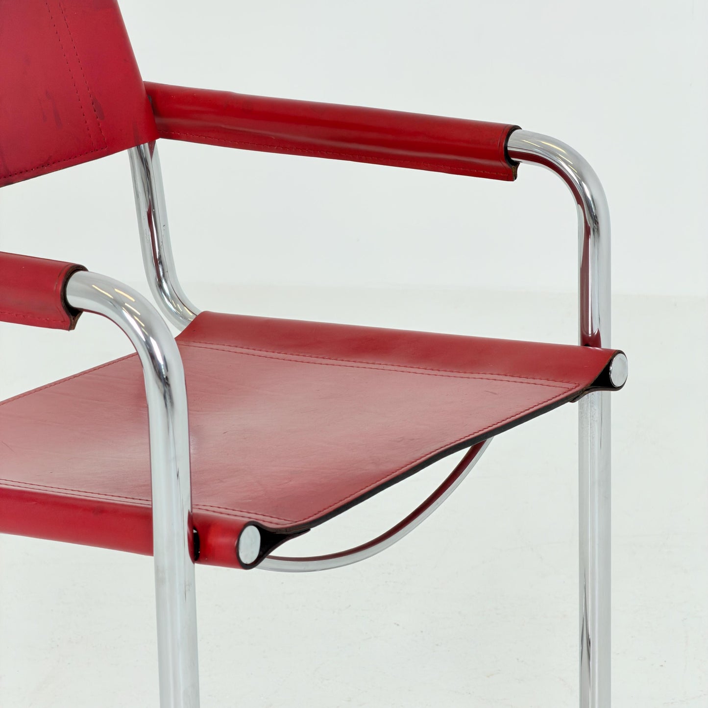 1 of 3 Mid century Bauhaus Matteo Grassi MG5 Cantilever Armchairs by Mart Stam, Italy, 1980s – Model B34