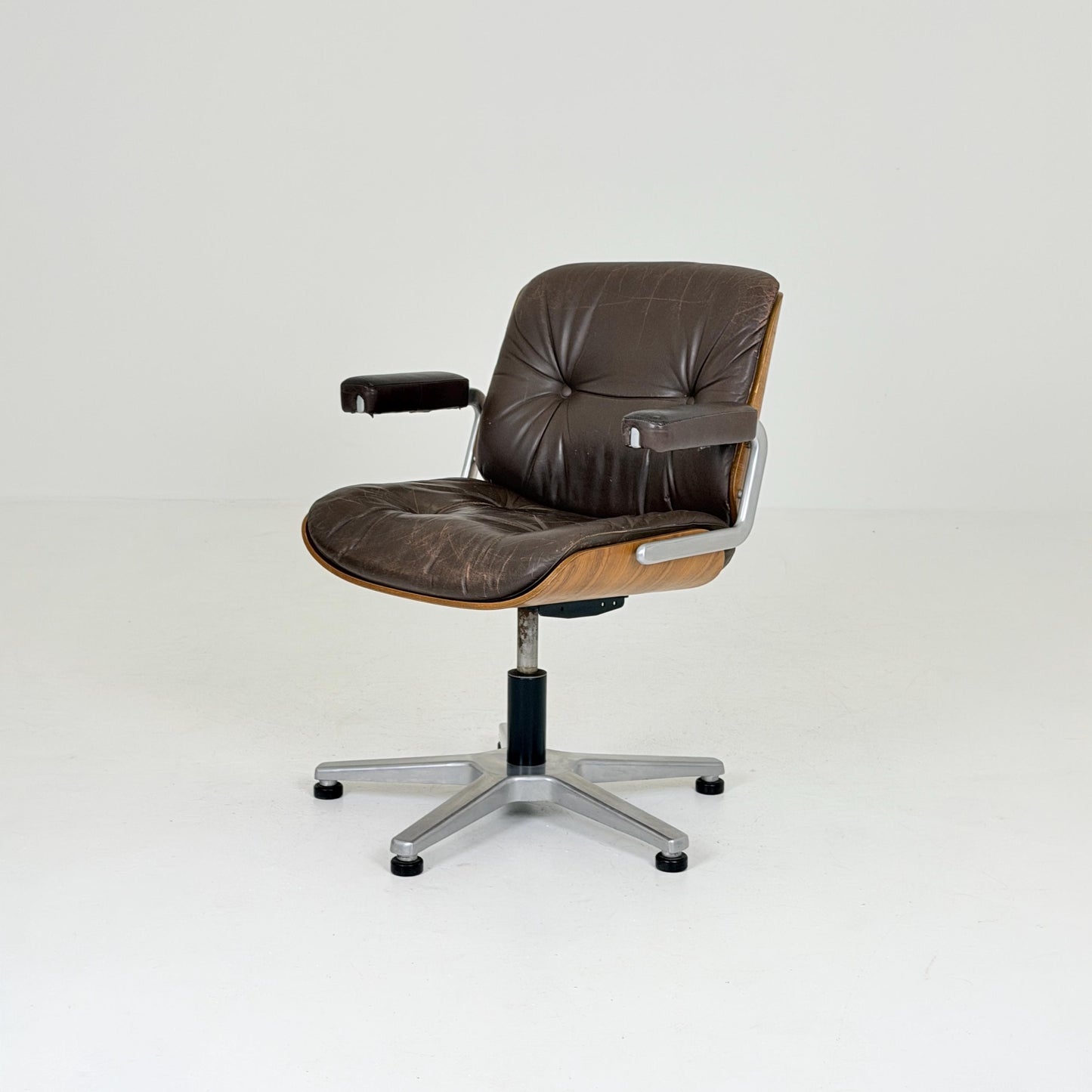 Mid century Stoll Giroflex Executive Office Chair by Karl Dittert, Switzerland, 1970s
