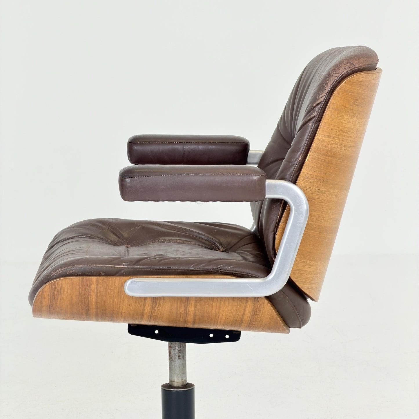 Mid century Stoll Giroflex Executive Office Chair by Karl Dittert, Switzerland, 1970s