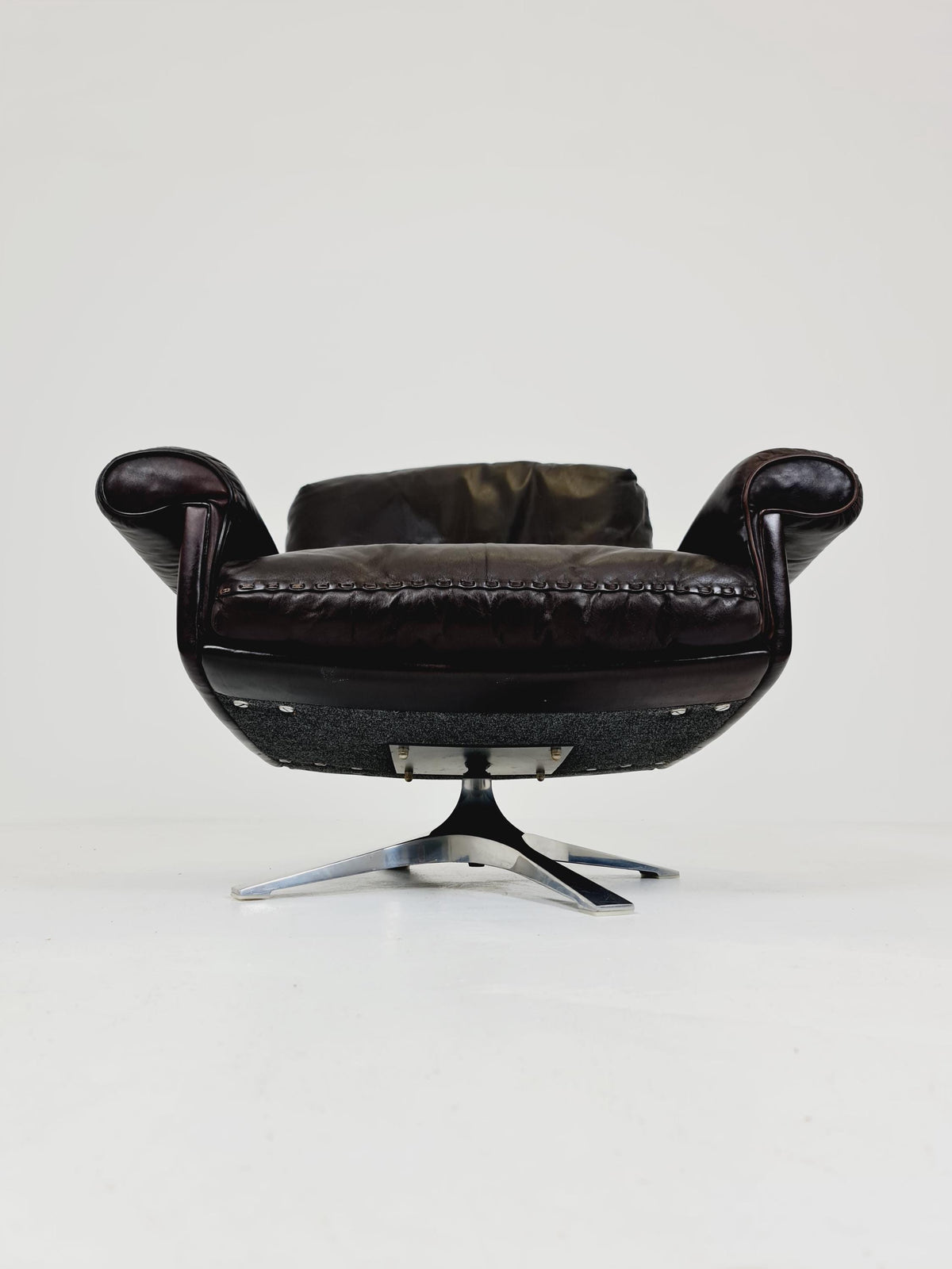 Vintage Swiss leather Lounge chair BY De Sede Ds 31 Switzerland, 1970s
