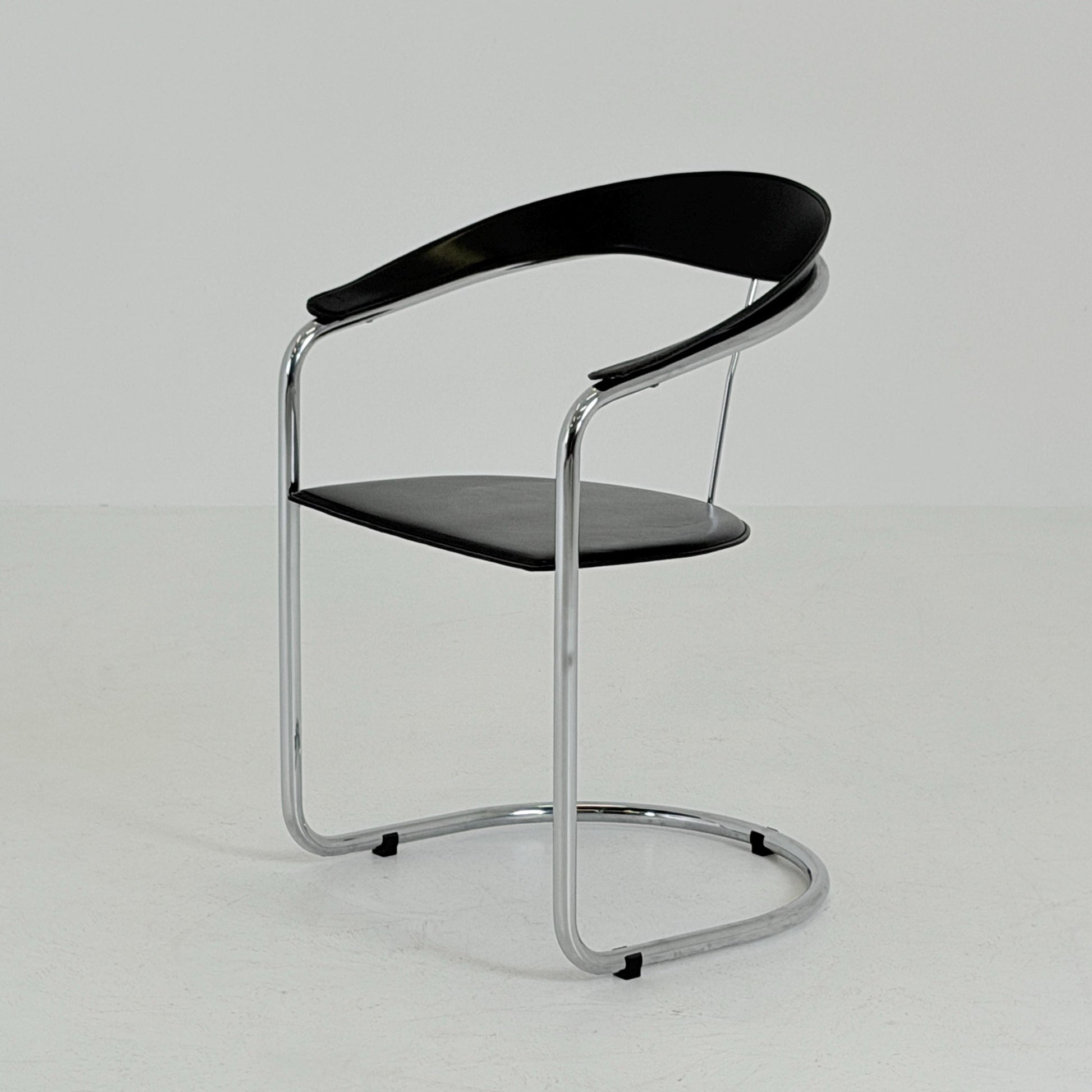 Mid century Bauhaus Canasta Cantilever Chair by Arrben, Italy 1980s,