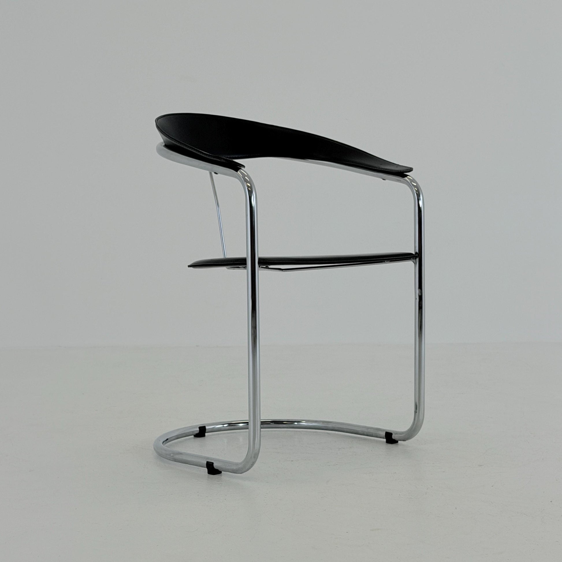Mid century Bauhaus Canasta Cantilever Chair by Arrben, Italy 1980s,