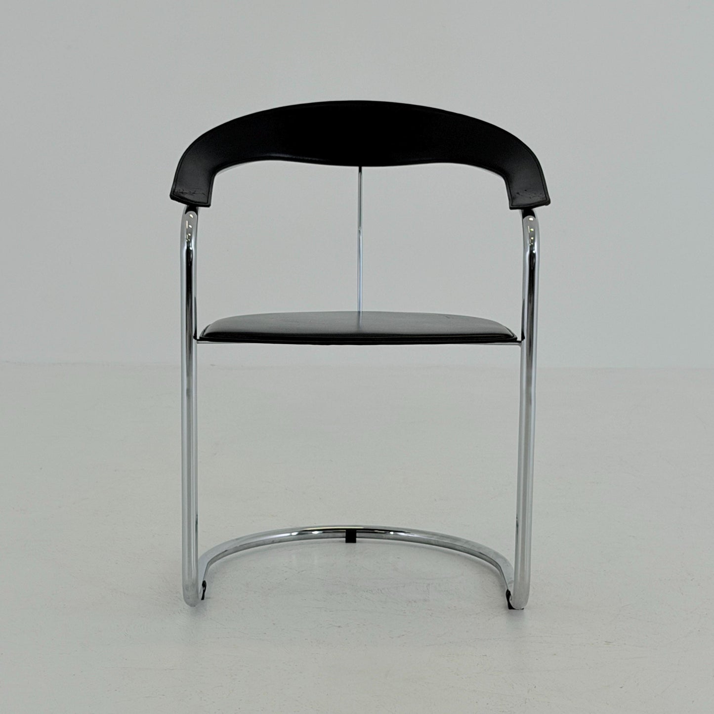 Mid century Bauhaus Canasta Cantilever Chair by Arrben, Italy 1980s,