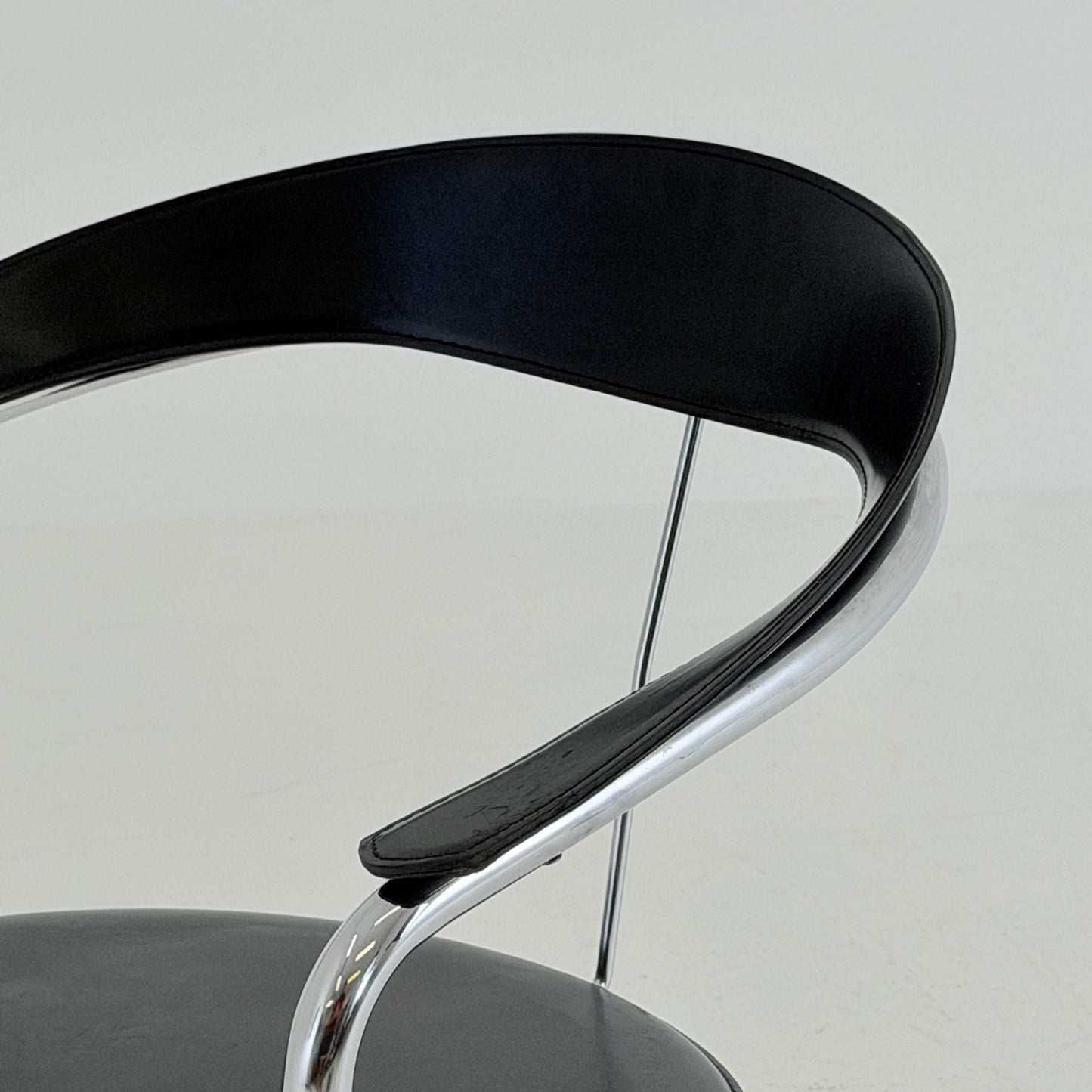 Mid century Bauhaus Canasta Cantilever Chair by Arrben, Italy 1980s,