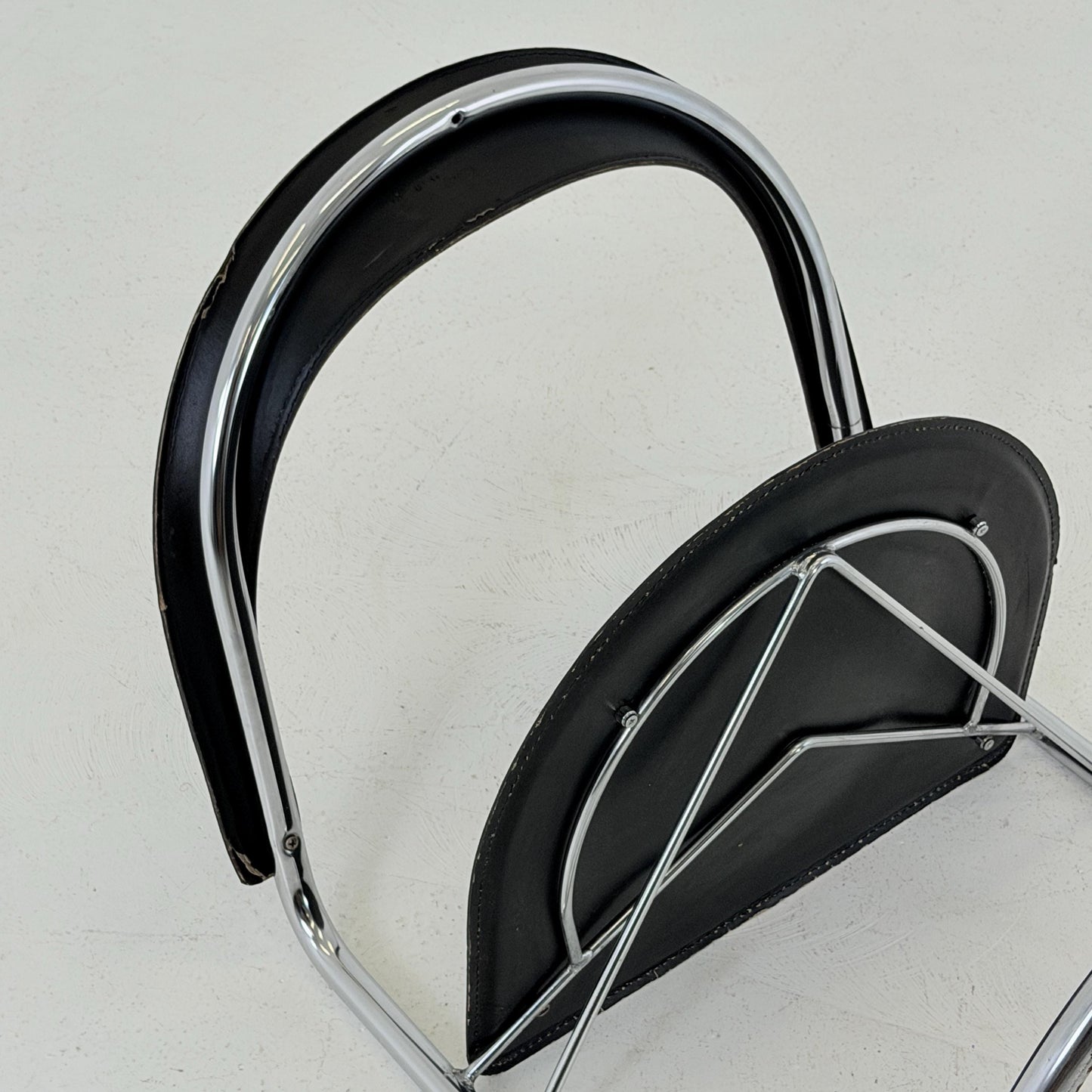 Mid century Bauhaus Canasta Cantilever Chair by Arrben, Italy 1980s,