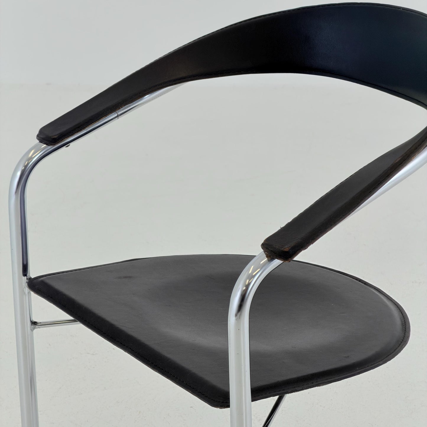 Mid century Bauhaus Canasta Cantilever Chair by Arrben, Italy 1980s,