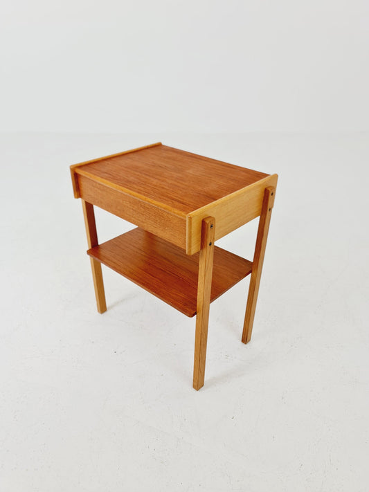 Danish Midcentury teak side tables/ Bedside tables, 1960s