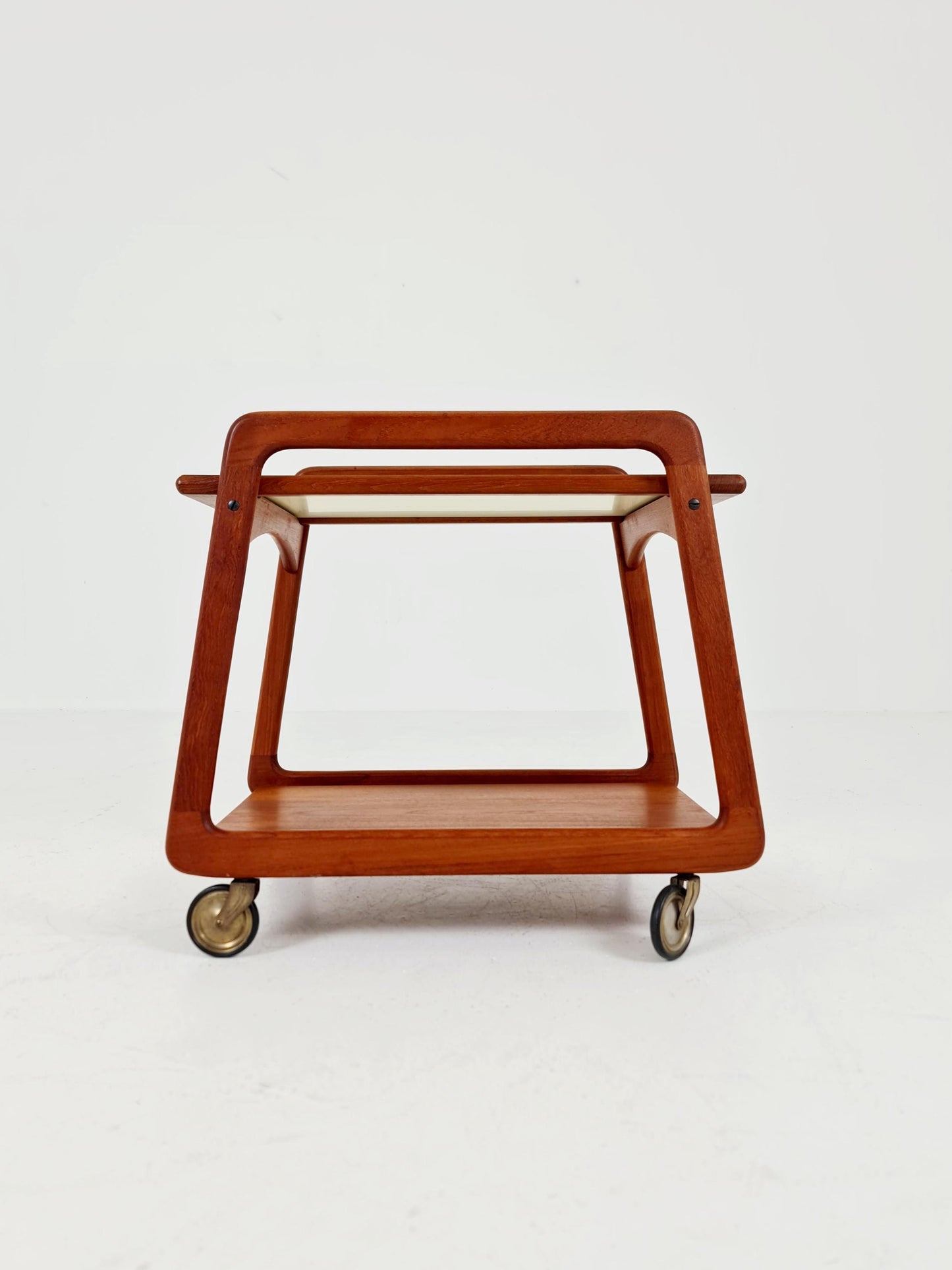 Vintage mid century danish trolley in solid teak/ bar cart By SIKA Mobler , 1960s