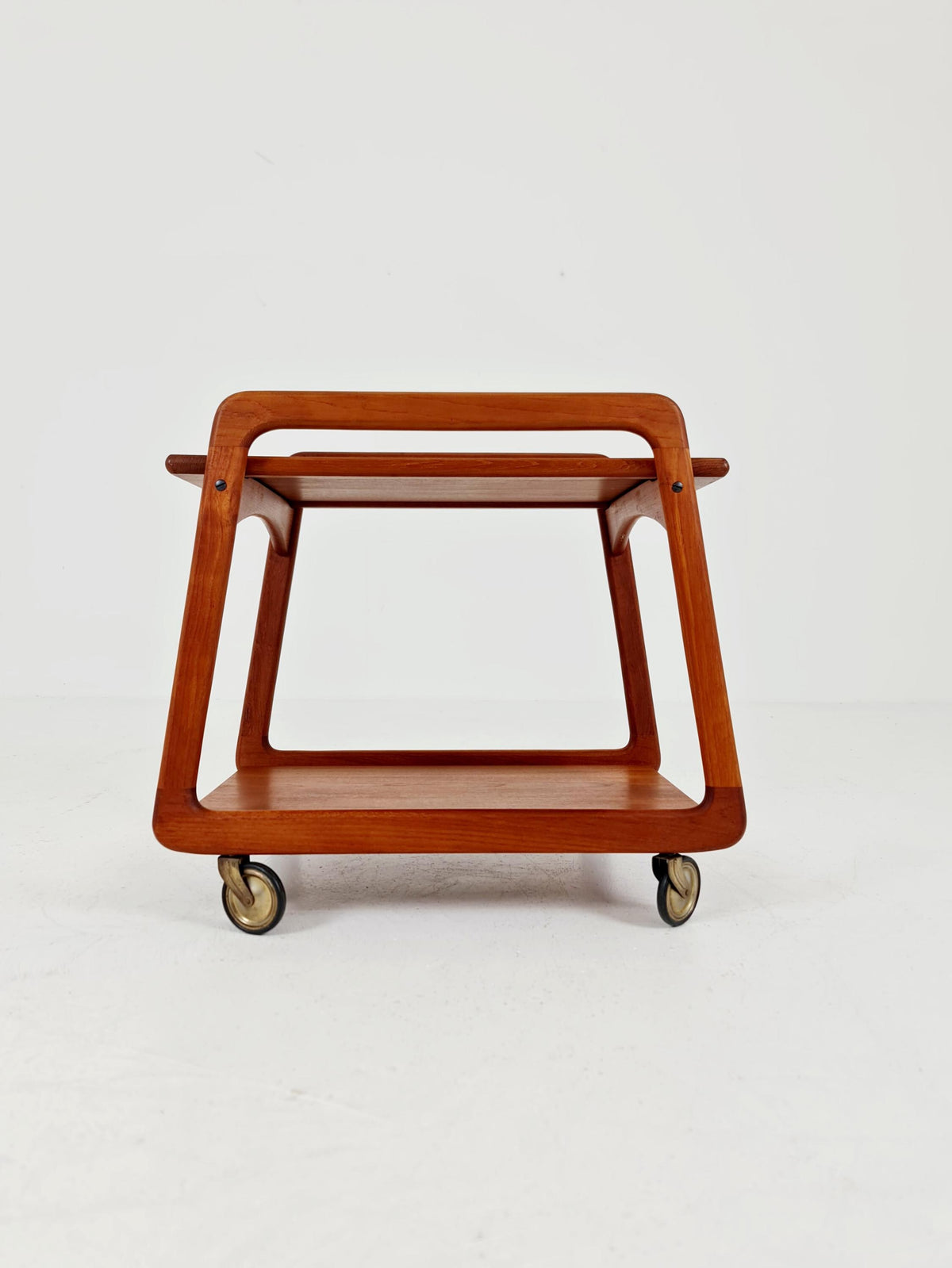 Vintage mid century danish trolley in solid teak/ bar cart By SIKA Mobler , 1960s