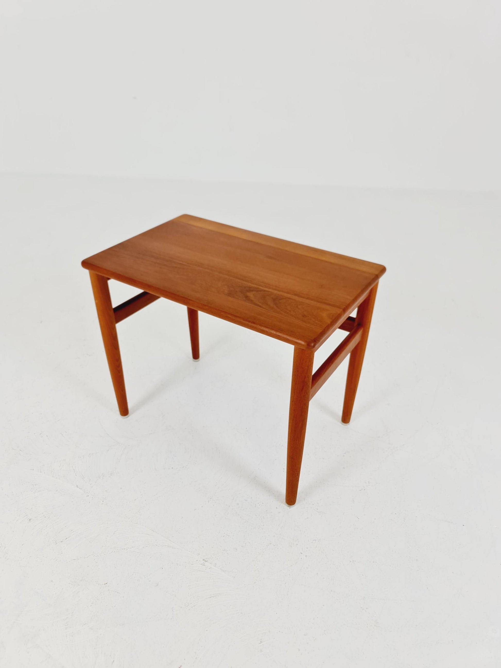 Midcentury Danish Solid teak side table 1960s
