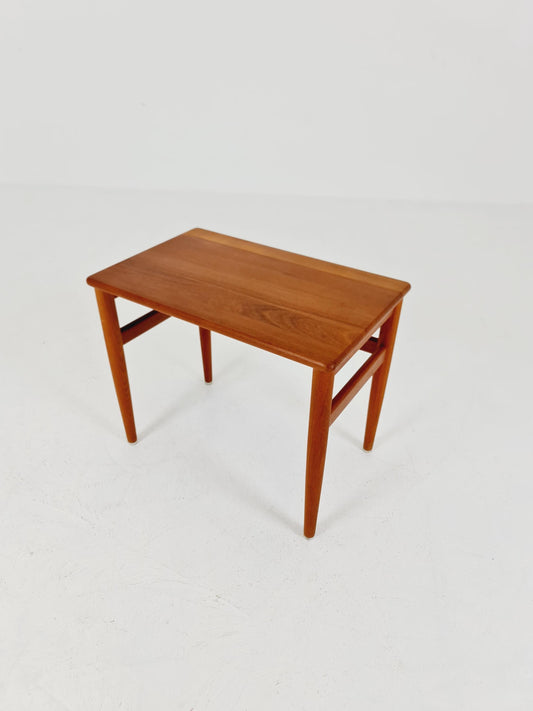 Midcentury Danish Solid teak side table 1960s