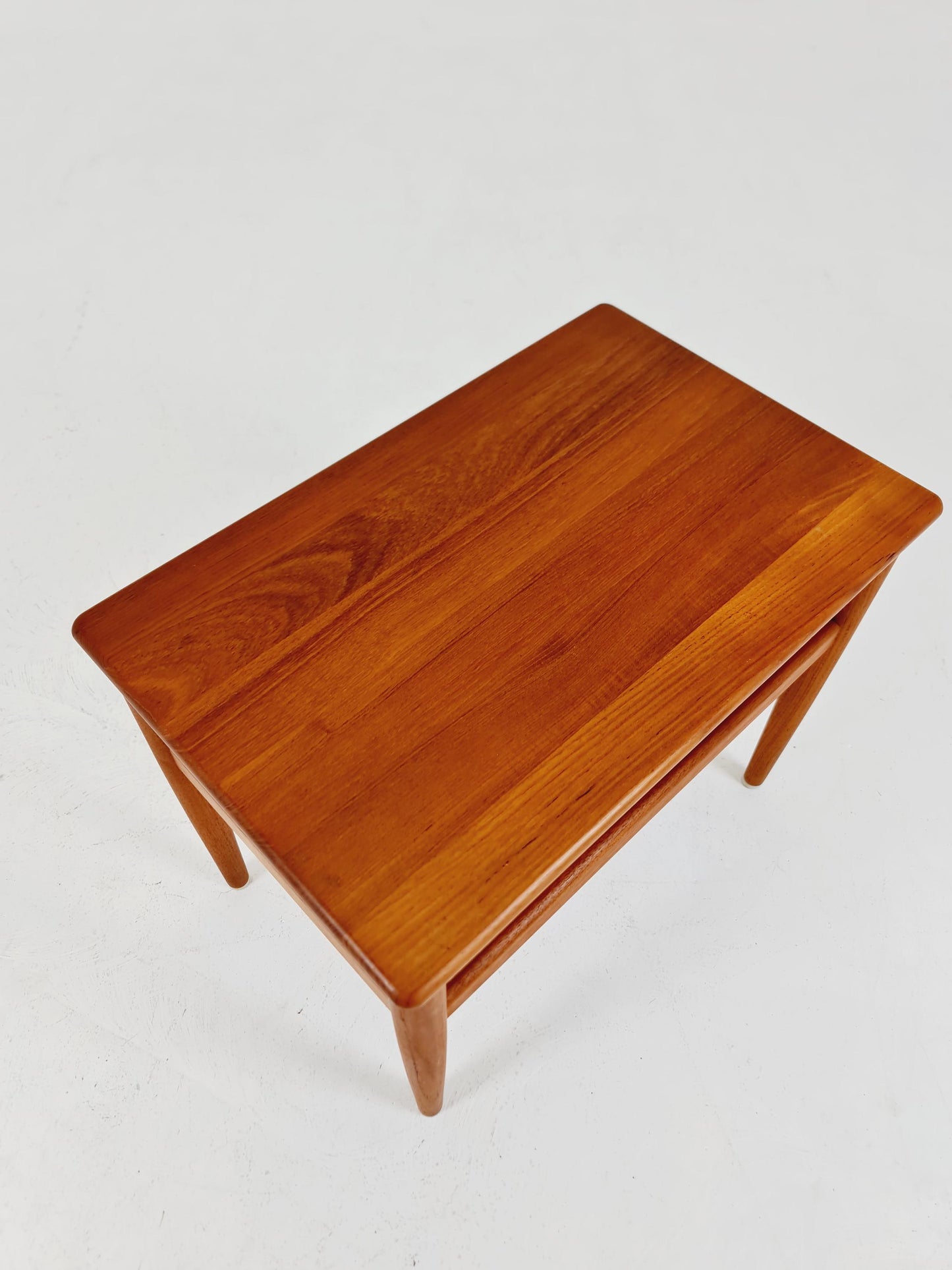 Midcentury Danish Solid teak side table 1960s