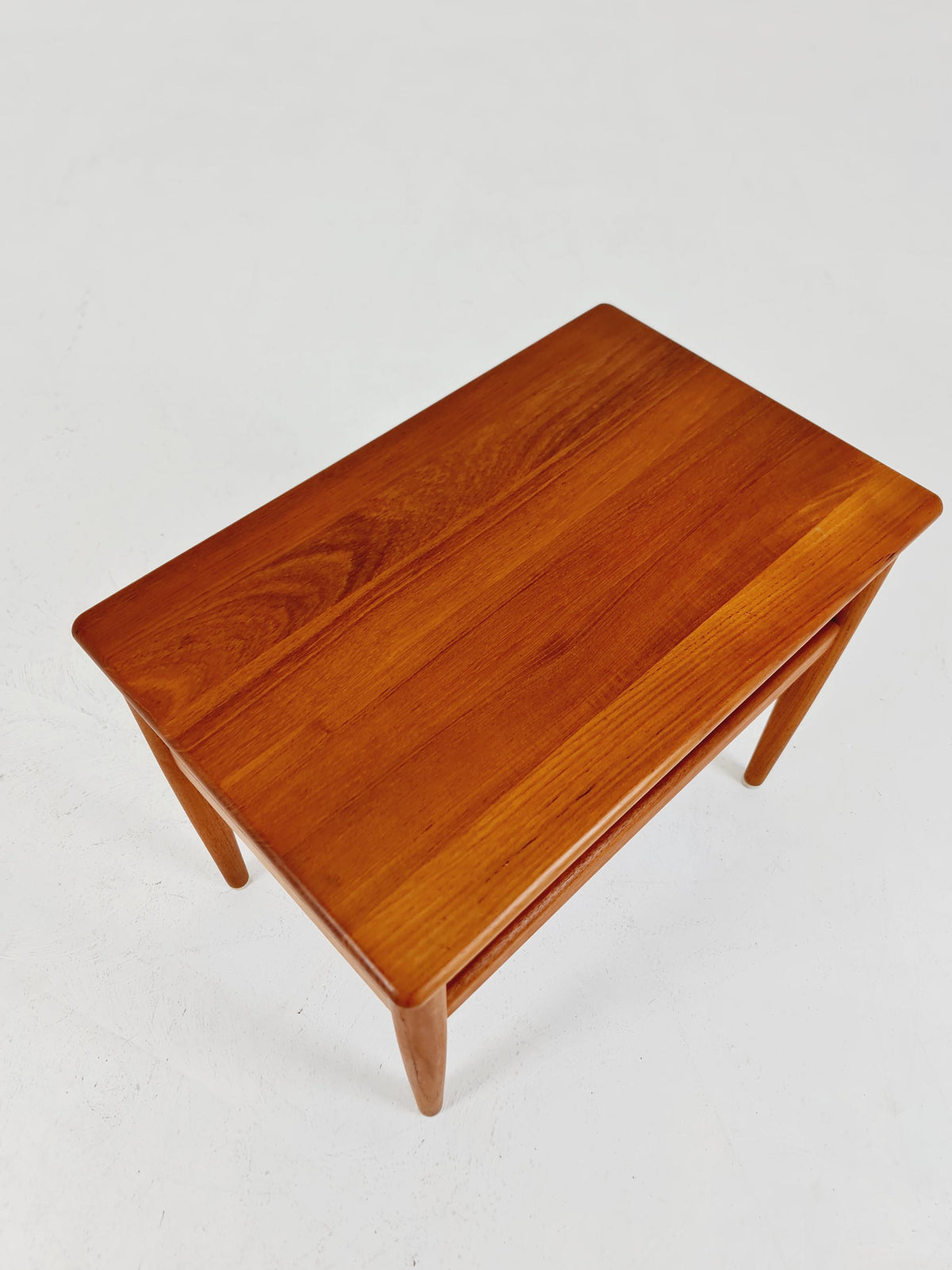 Midcentury Danish Solid teak side table 1960s