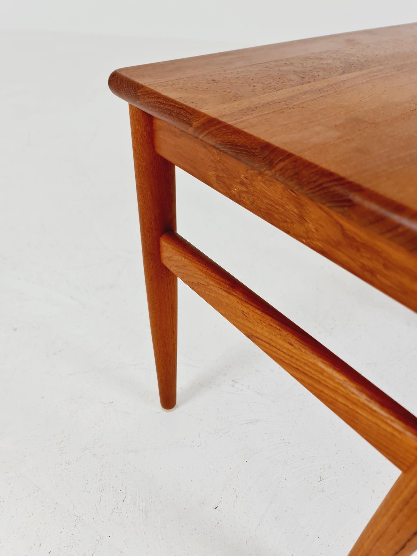 Midcentury Danish Solid teak side table 1960s