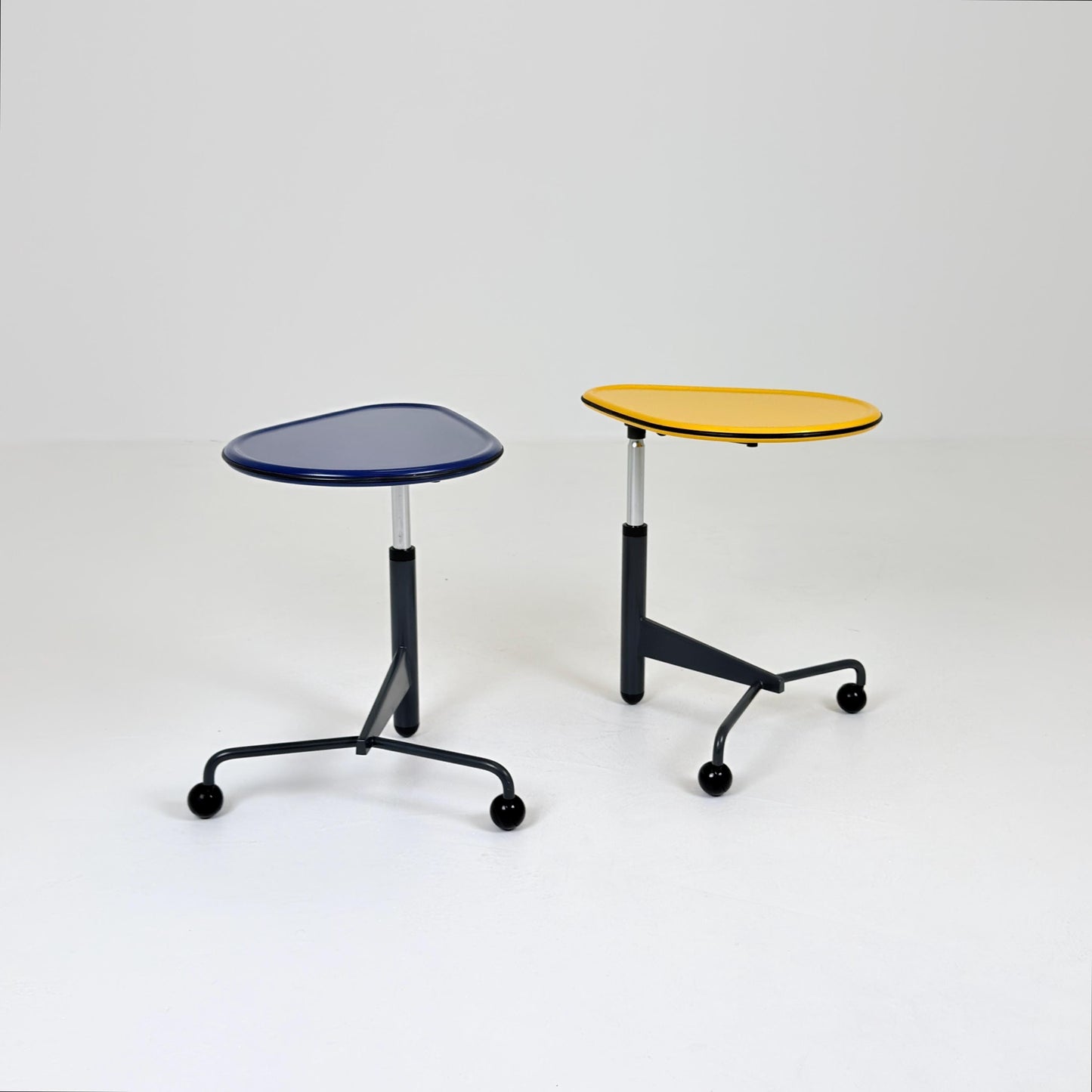 Mid century Adjustable side table “Kick” by Toshiyuki Kita for Cassina Italy 1980s