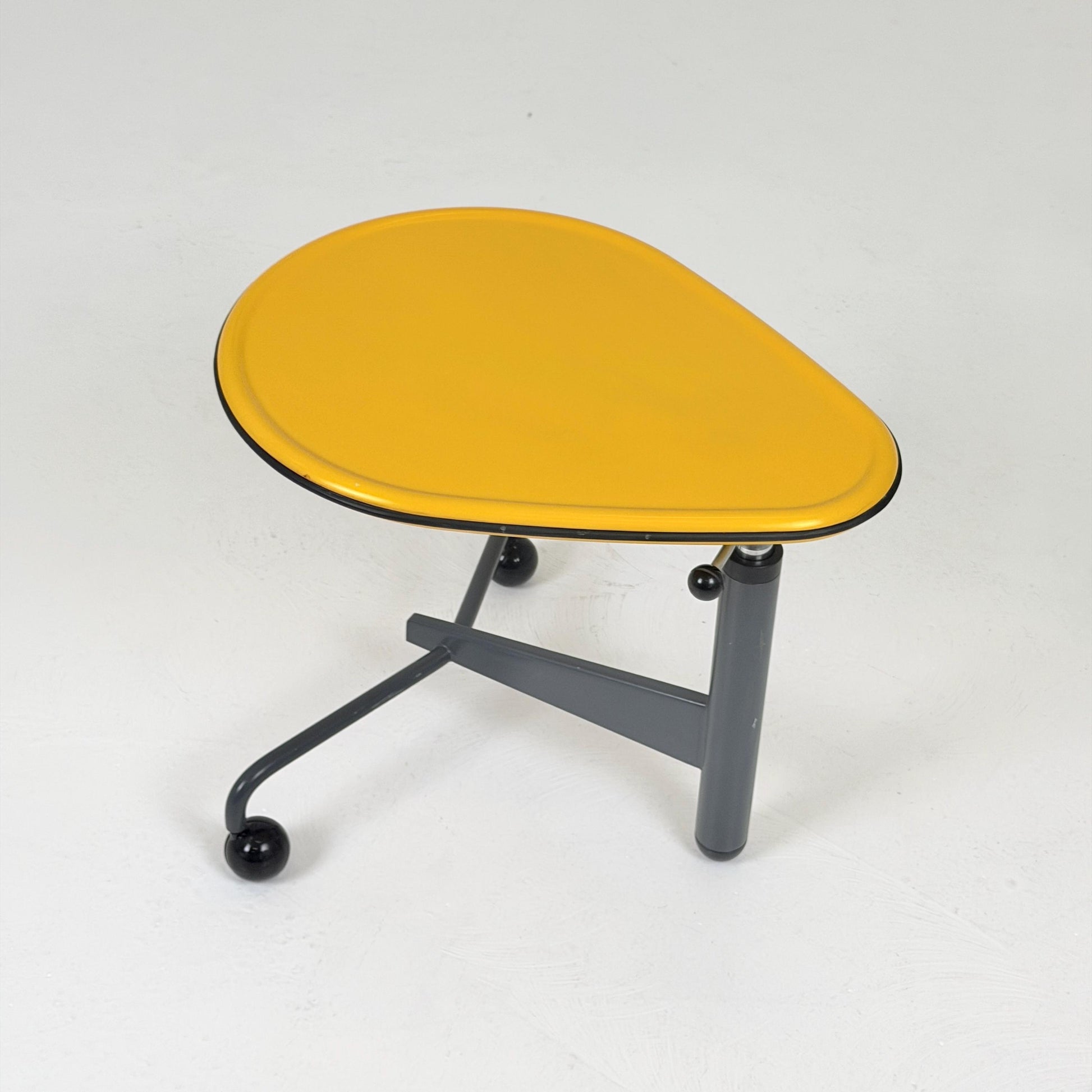 Mid century Adjustable side table “Kick” by Toshiyuki Kita for Cassina Italy 1980s