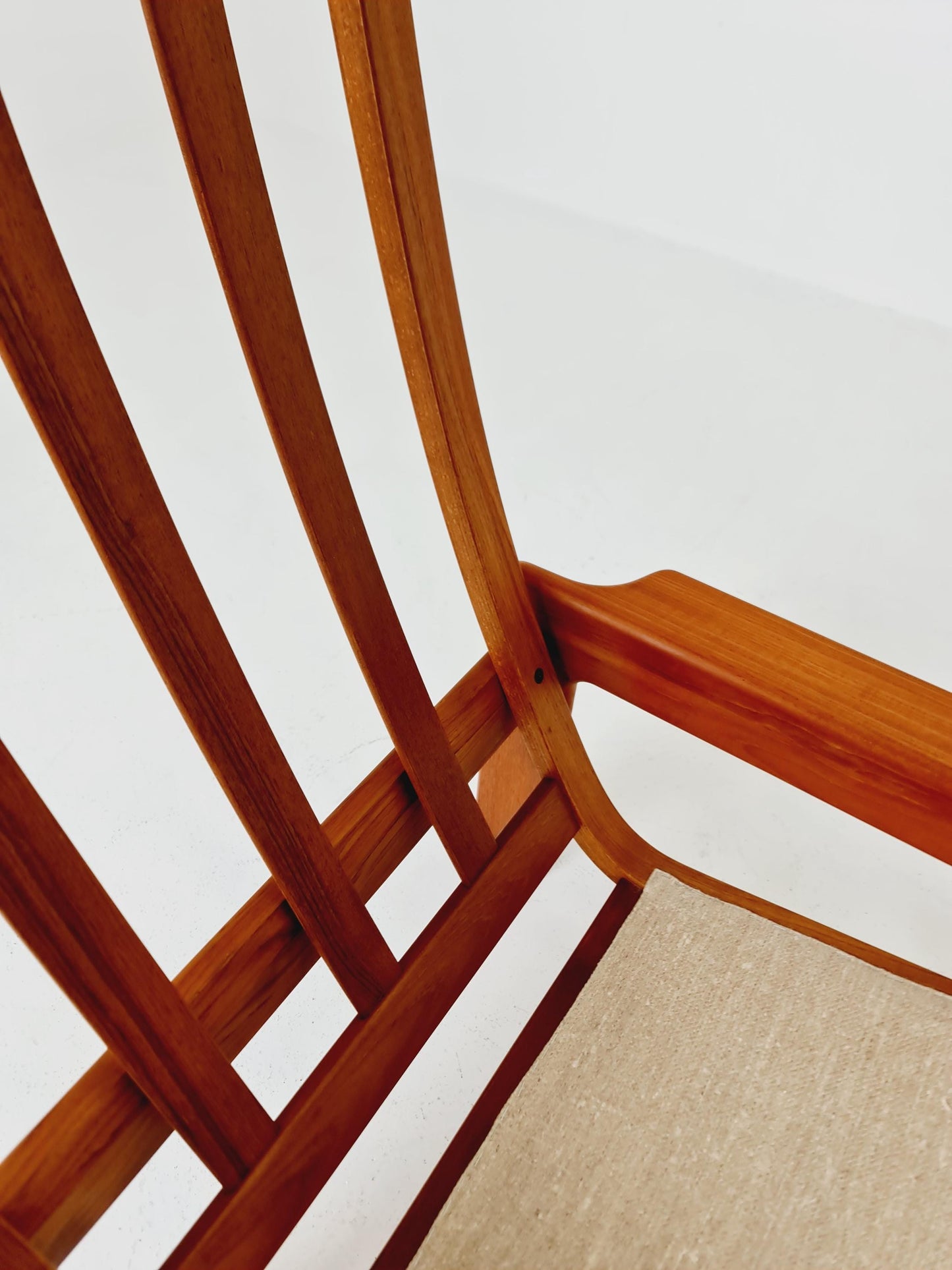 Mid century teak easy lounge chair with Ottoman by Arne Wahl Iversen for Komfort , 1960s