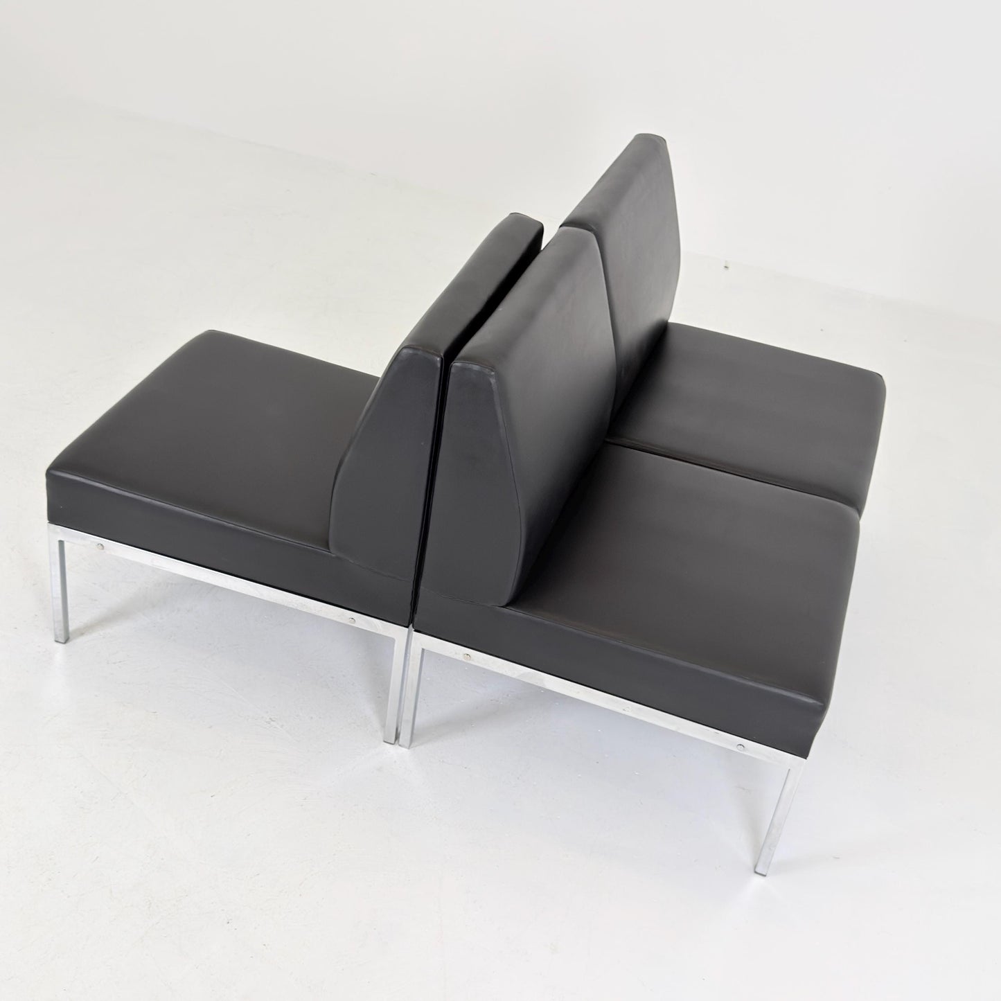Mid-Century Bauhaus Lounge Chair & 2-Seater Sofa Set by Thonet, Germany 1980s