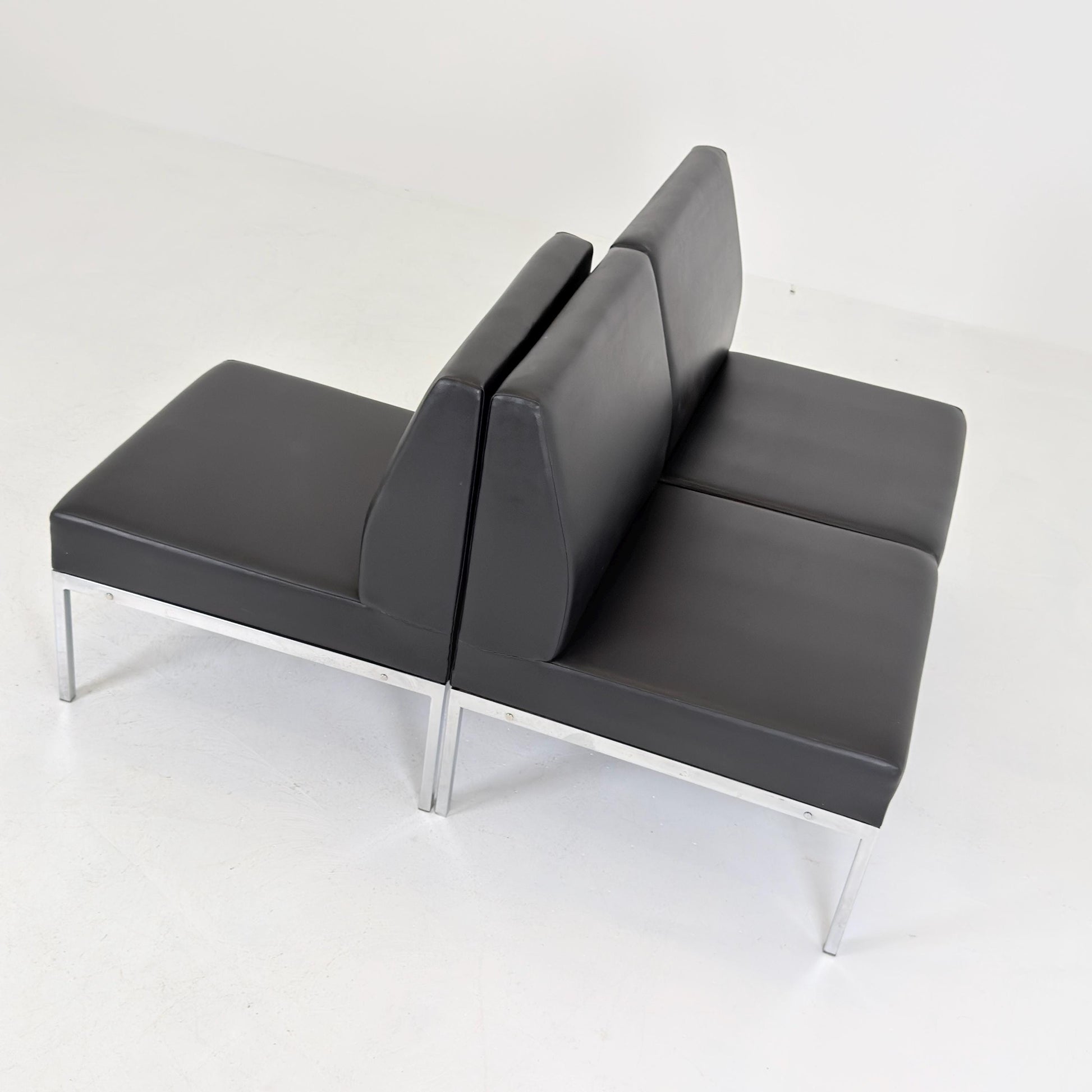Mid-Century Bauhaus Lounge Chair & 2-Seater Sofa Set by Thonet, Germany 1980s