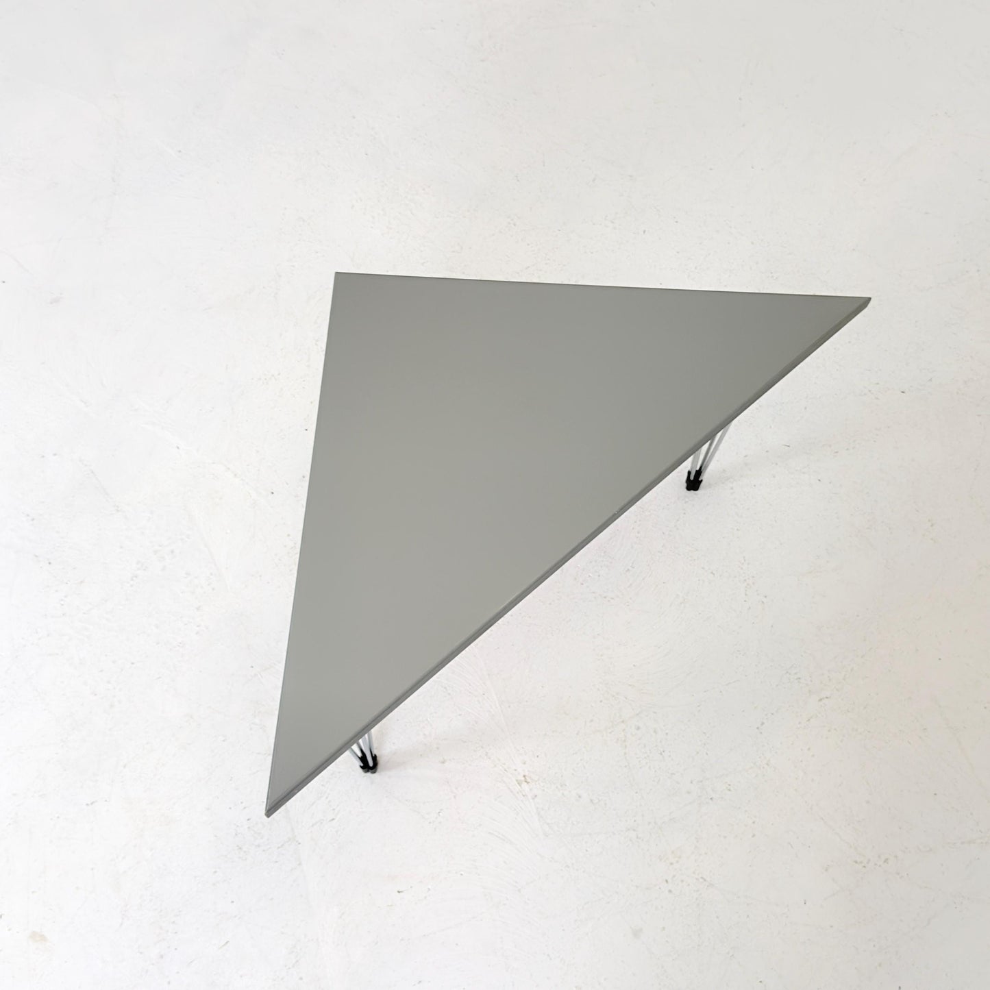 Mid century Vintage Danish Triangular Side Table by Pin Age – Fritz Hansen Design, 1980 Denmark