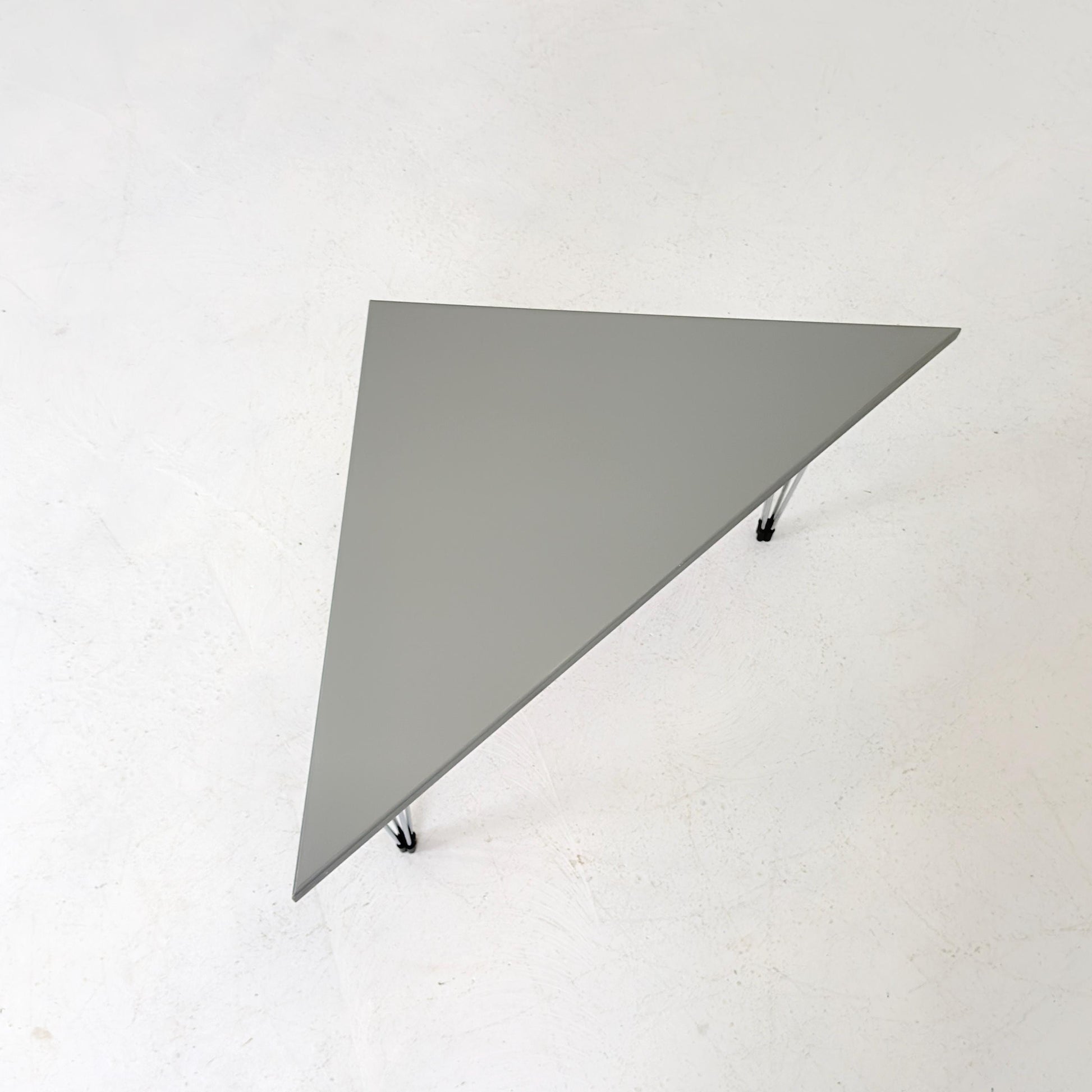 Mid century Vintage Danish Triangular Side Table by Pin Age – Fritz Hansen Design, 1980 Denmark