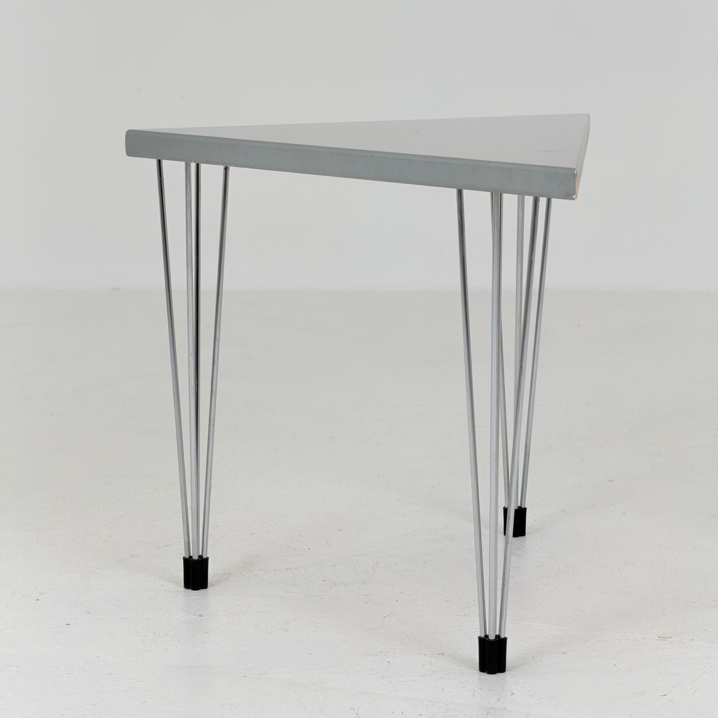 Mid century Vintage Danish Triangular Side Table by Pin Age – Fritz Hansen Design, 1980 Denmark