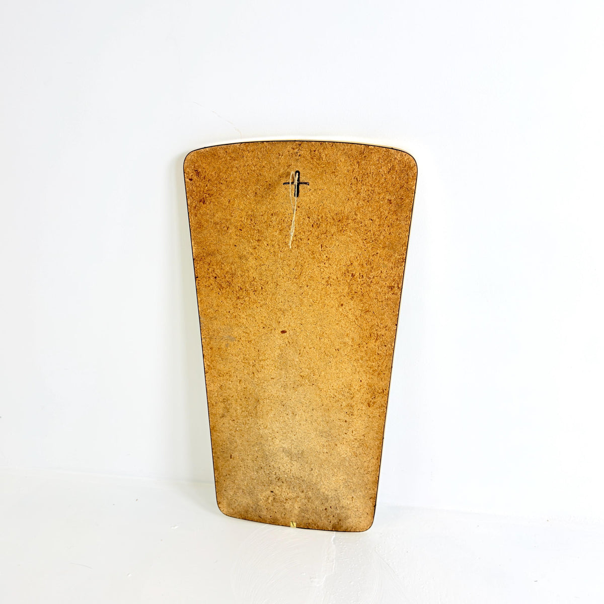 Rare Mid-Century Modern Wall Mirror with Black Mosaic Glass Detail, Germany 1960s
