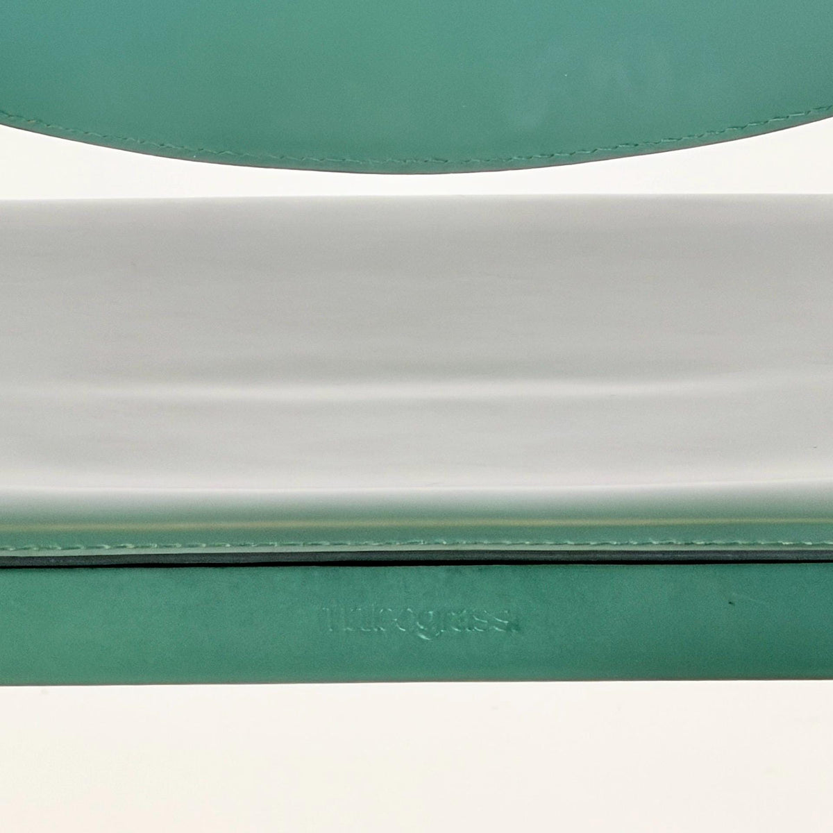 Rare Set of 4 Tito Agnoli Sistina Chairs for Matteo Grassi, Forest Green Leather, Italy 1980s