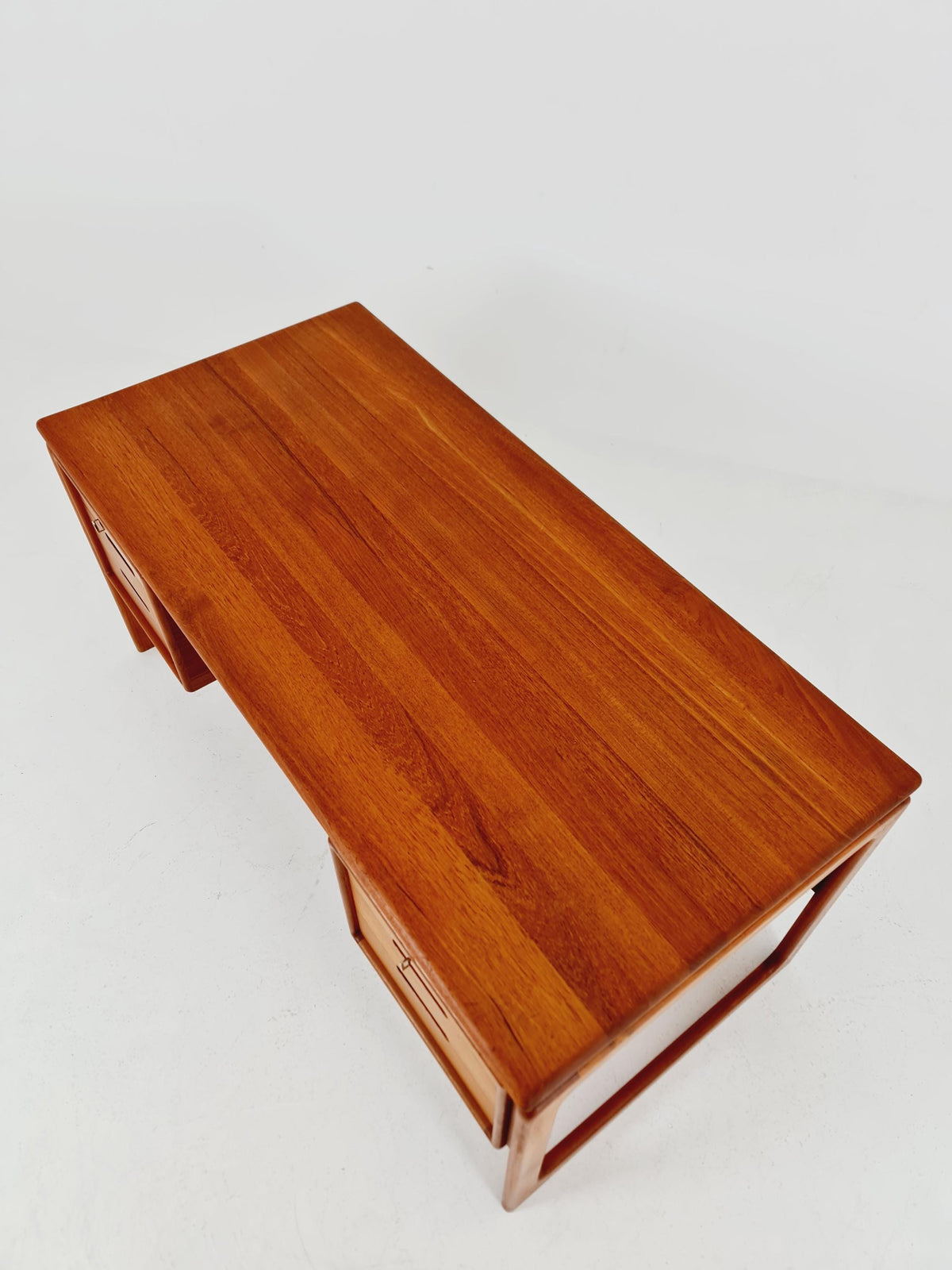 Rare Danish Solid Teak Desk by Dyrlund Møbelfabrik, 1960s