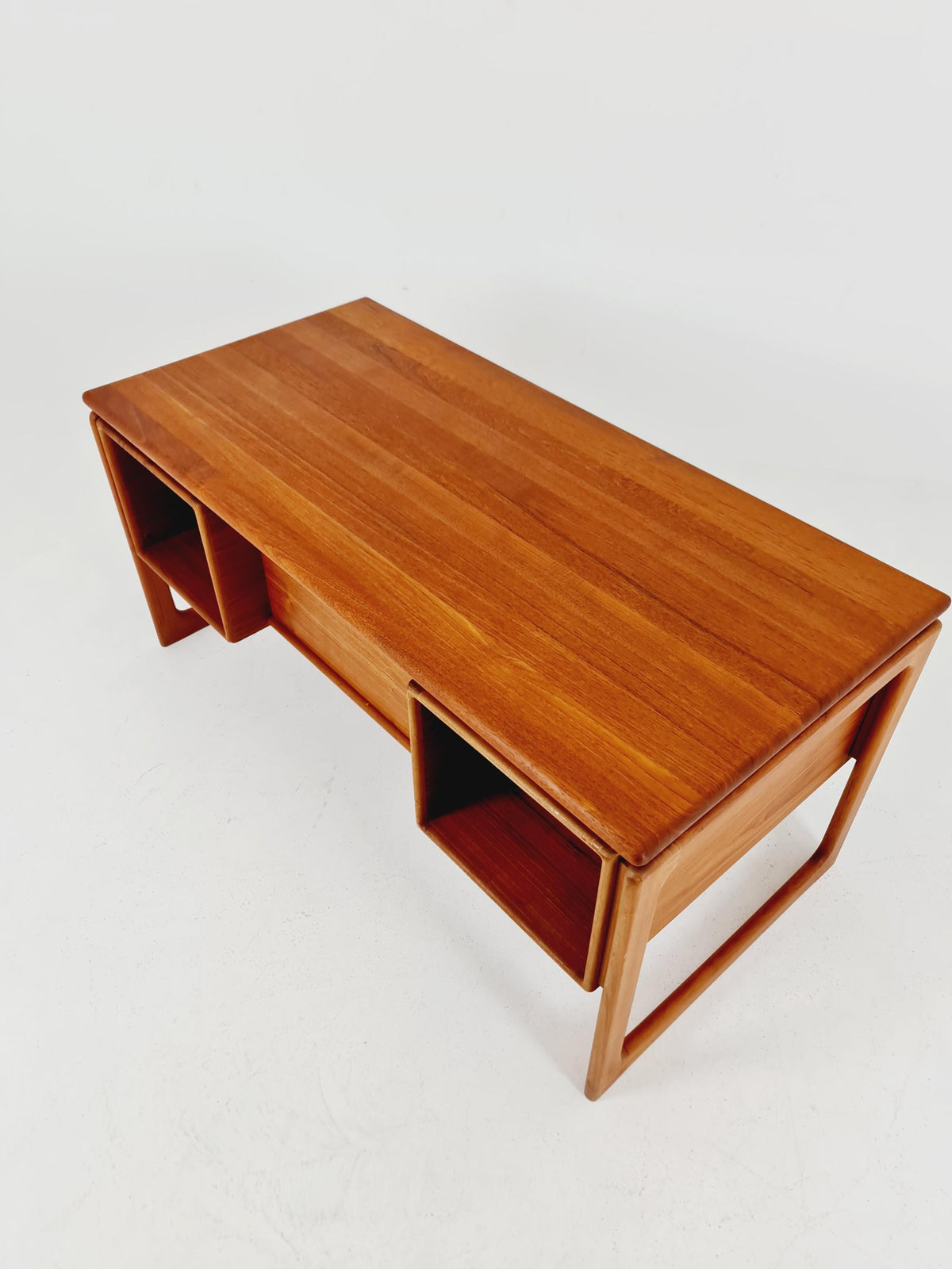 Rare Danish Solid Teak Desk by Dyrlund Møbelfabrik, 1960s
