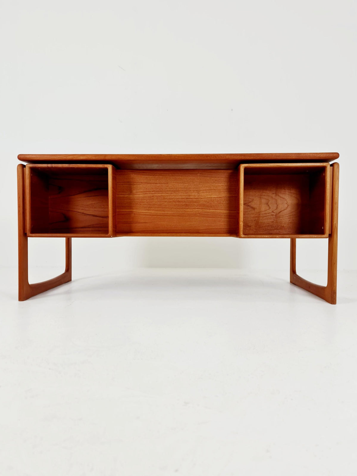 Rare Danish Solid Teak Desk by Dyrlund Møbelfabrik, 1960s