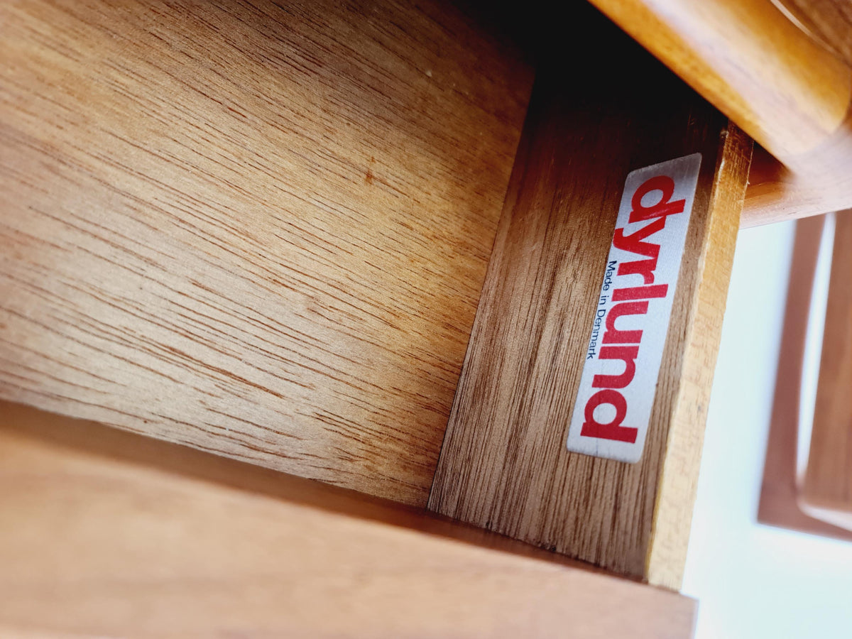 Rare Danish Solid Teak Desk by Dyrlund Møbelfabrik, 1960s