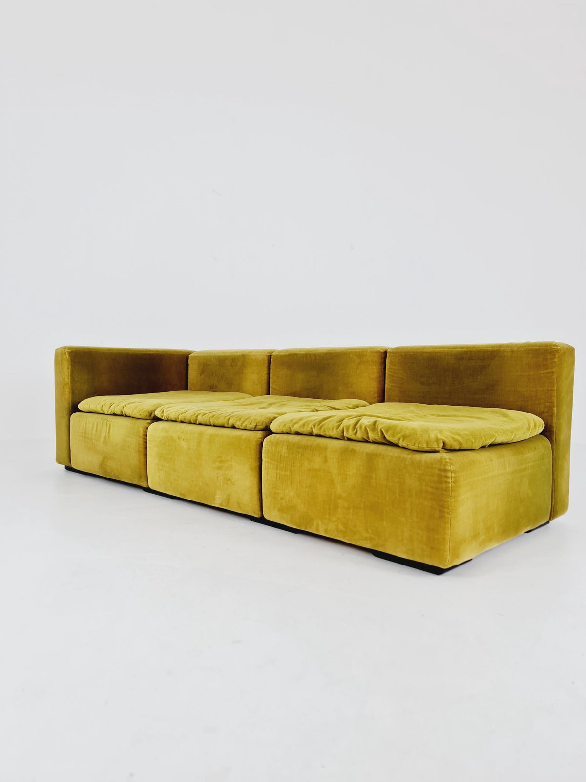 Cor modular mid century green sofa/couch, 1970s, set of 3