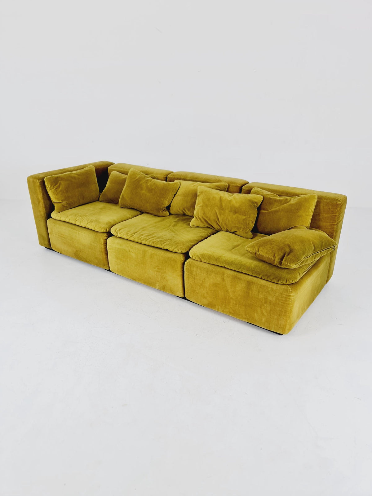 Cor modular mid century green sofa/couch, 1970s, set of 3