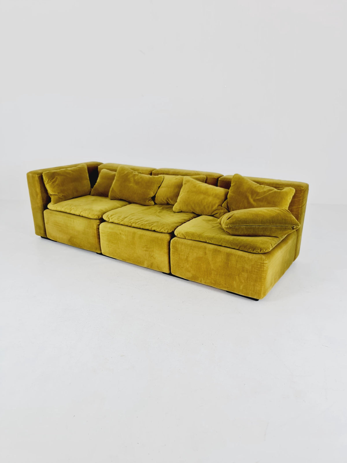 Cor modular mid century green sofa/couch, 1970s, set of 3