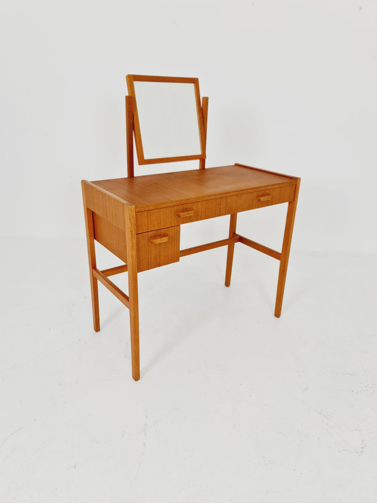 Mid Century Modern Danish Teak vanity table make up table , 1960s