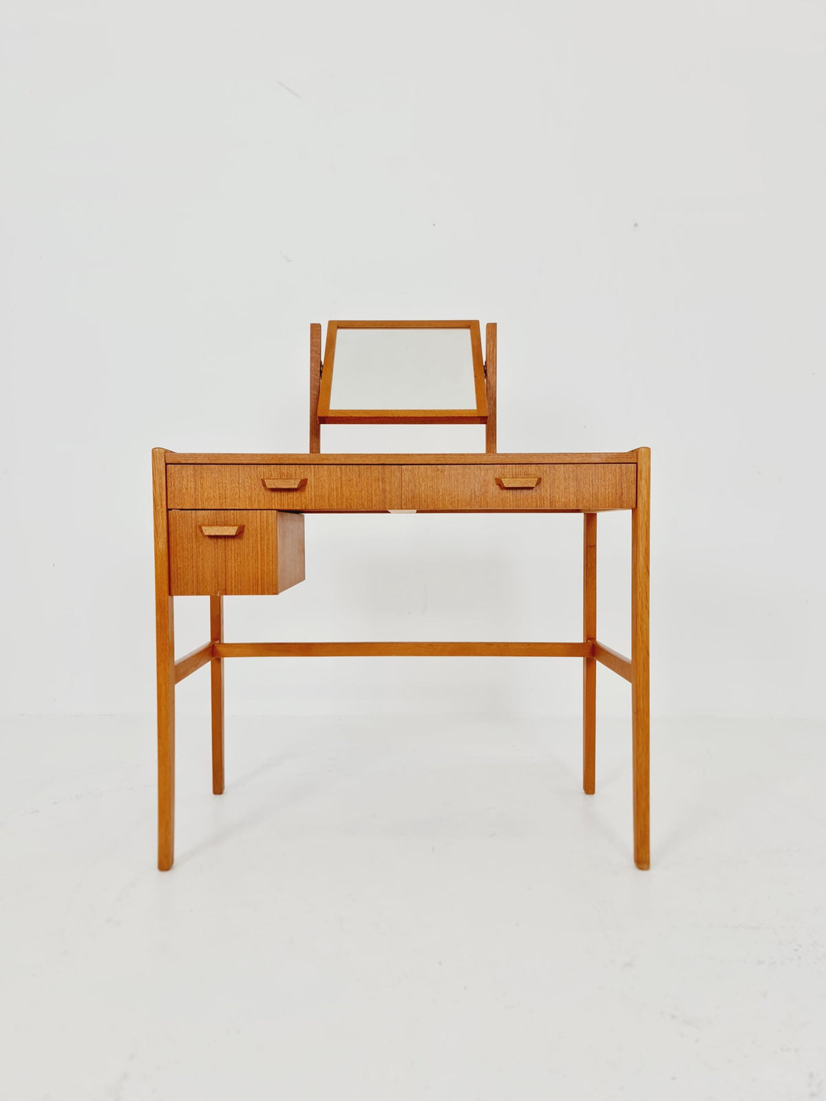 Mid Century Modern Danish Teak vanity table make up table , 1960s