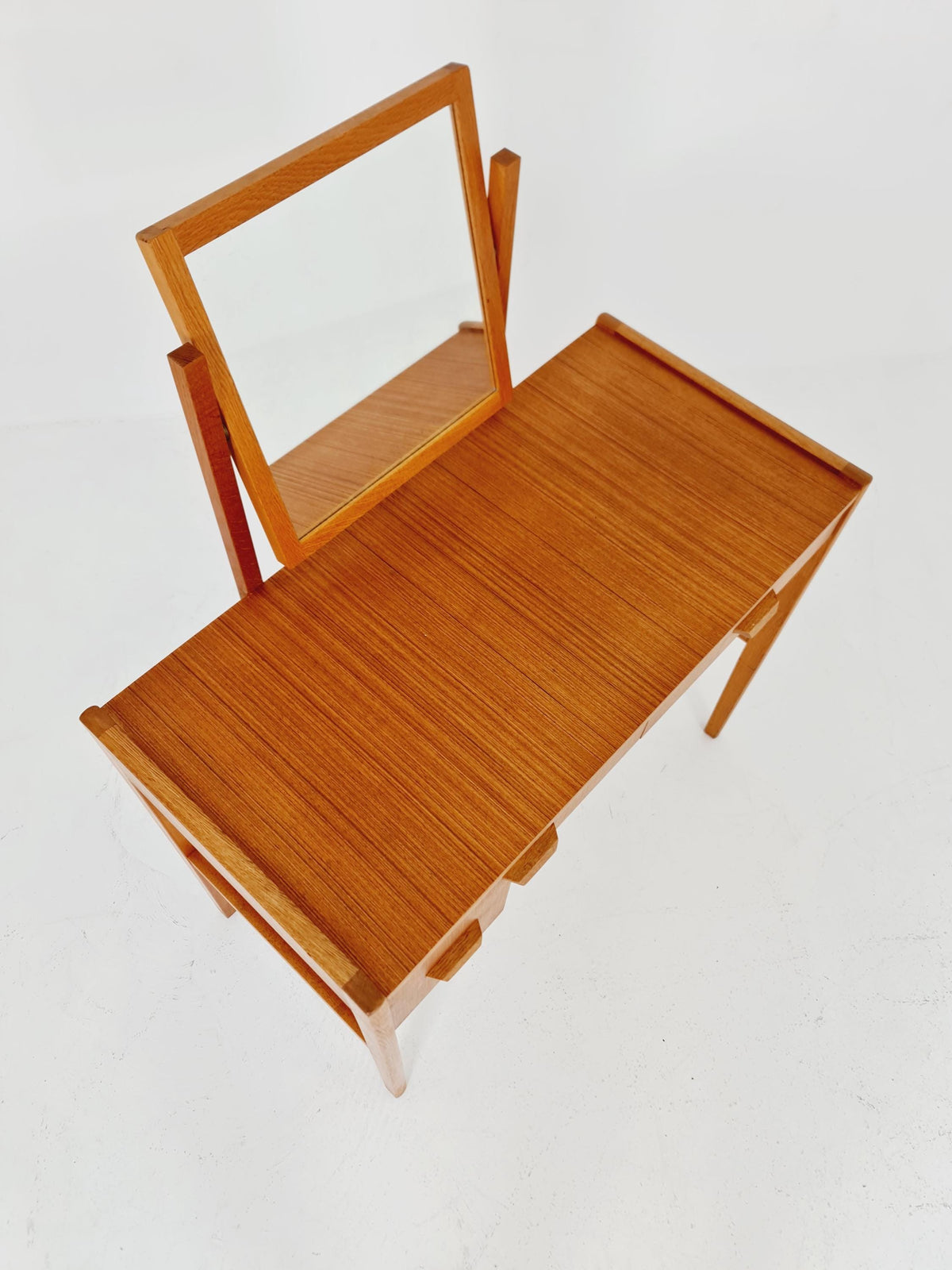 Mid Century Modern Danish Teak vanity table make up table , 1960s
