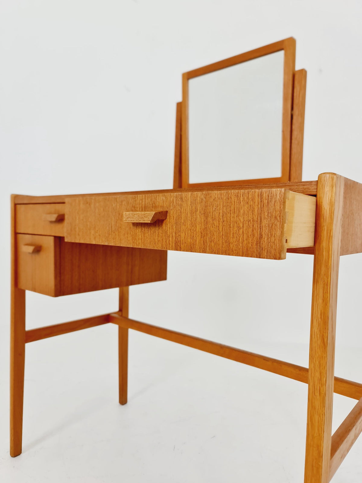 Mid Century Modern Danish Teak vanity table make up table , 1960s