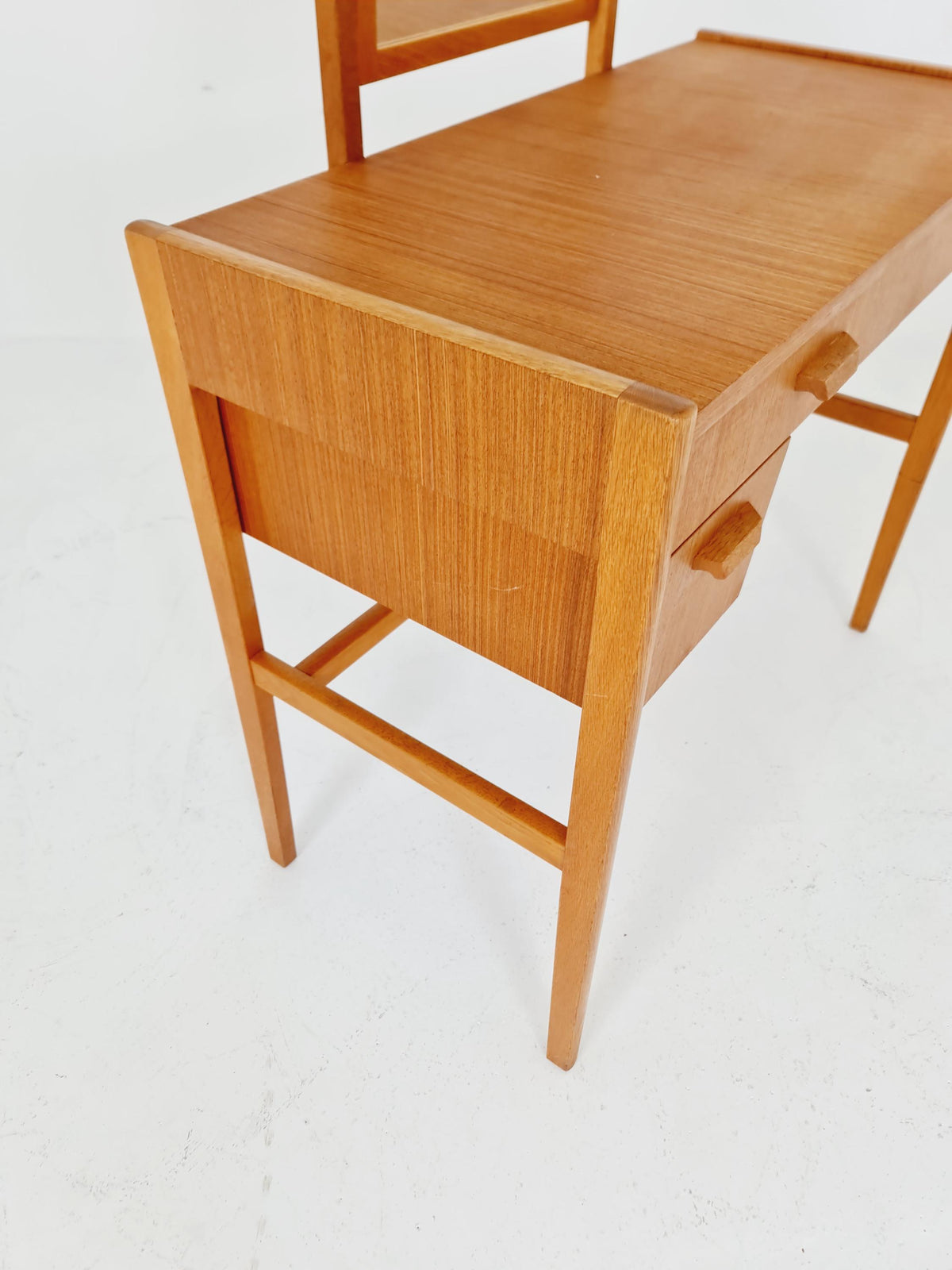 Mid Century Modern Danish Teak vanity table make up table , 1960s